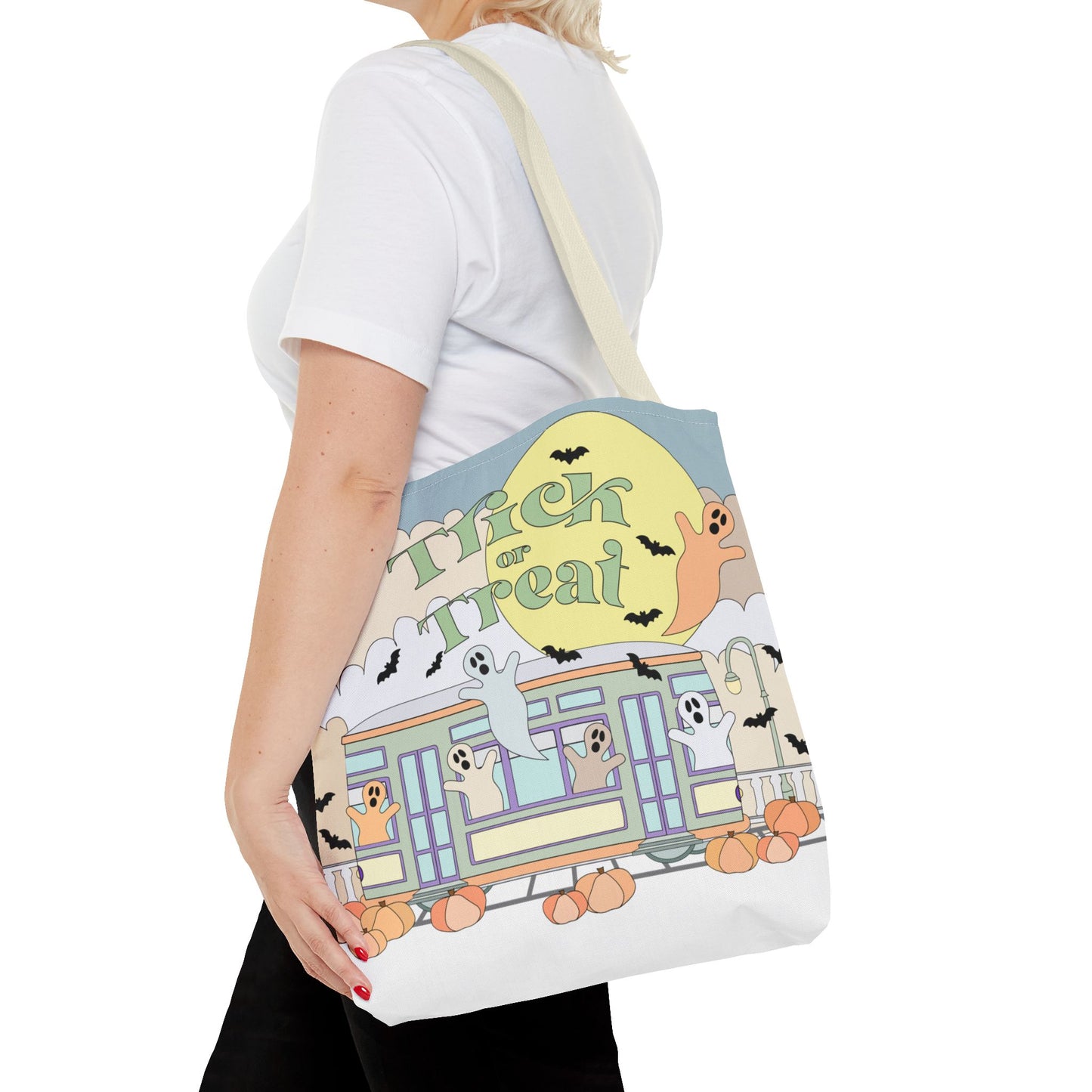 Pastel Blues New Orleans Trick-or-treat Halloween Tote Bag NOLA Kid