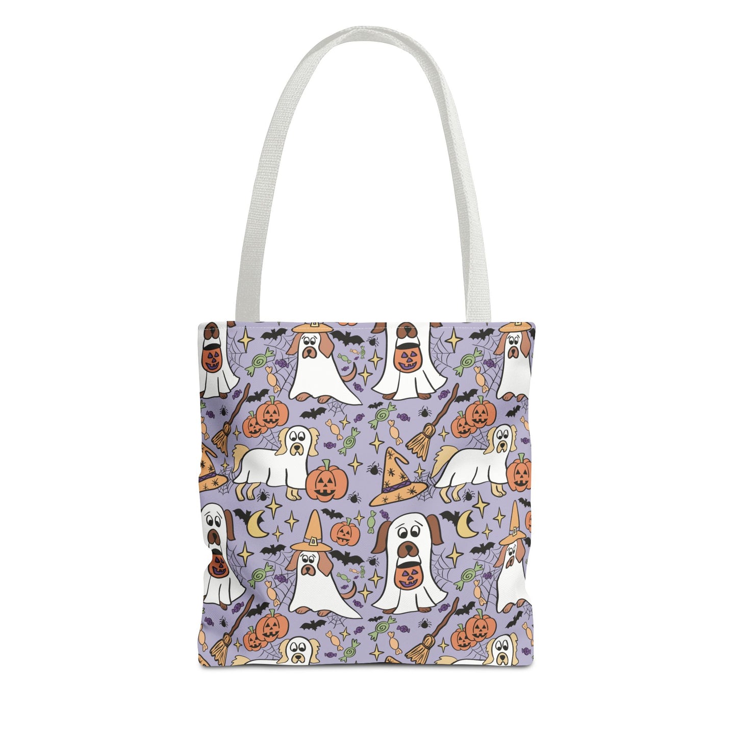 Spooky Ghosts Tote Bag - Halloween Decor, Trick or Treat, Eco-Friendly Shopping, Witchy Vibes, Fun & Festive Gift