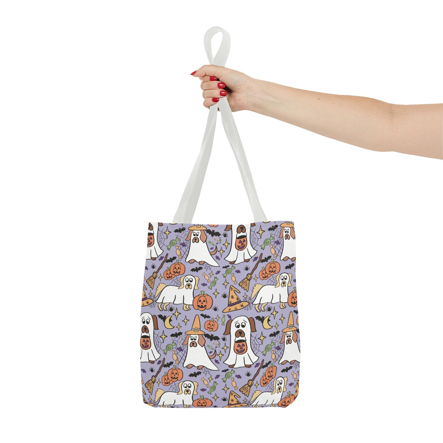 Spooky Ghosts Tote Bag - Halloween Decor, Trick or Treat, Eco-Friendly Shopping, Witchy Vibes, Fun & Festive Gift