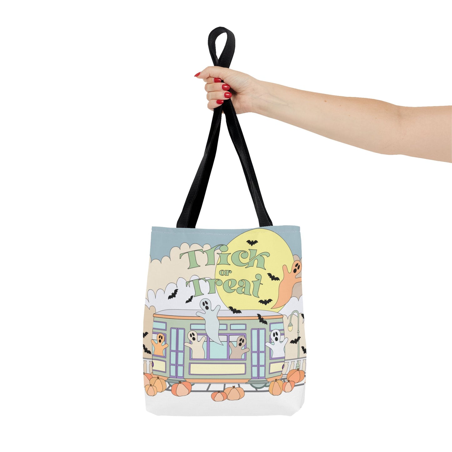 Pastel Blues New Orleans Trick-or-treat Halloween Tote Bag NOLA Kid