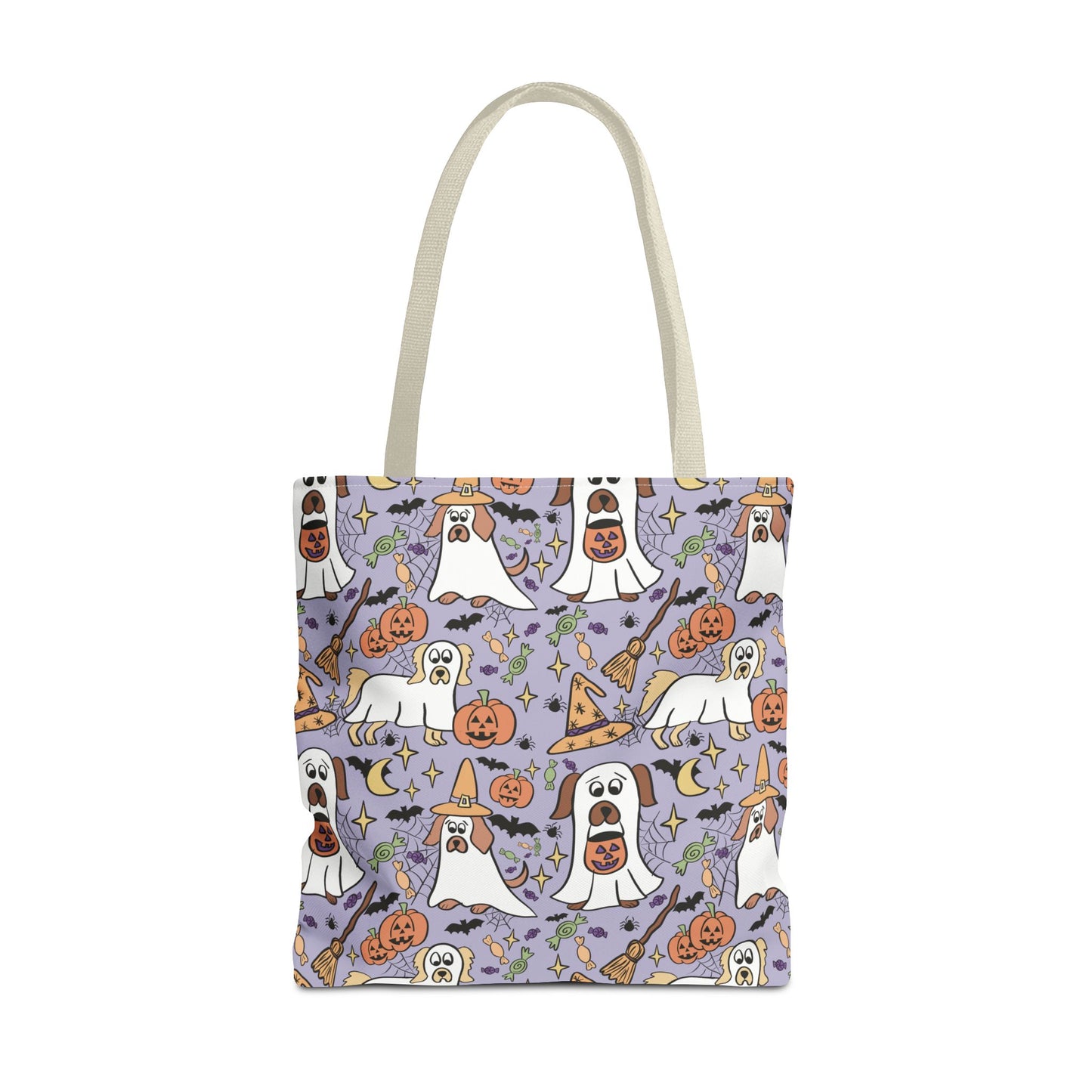 Spooky Ghosts Tote Bag - Halloween Decor, Trick or Treat, Eco-Friendly Shopping, Witchy Vibes, Fun & Festive Gift