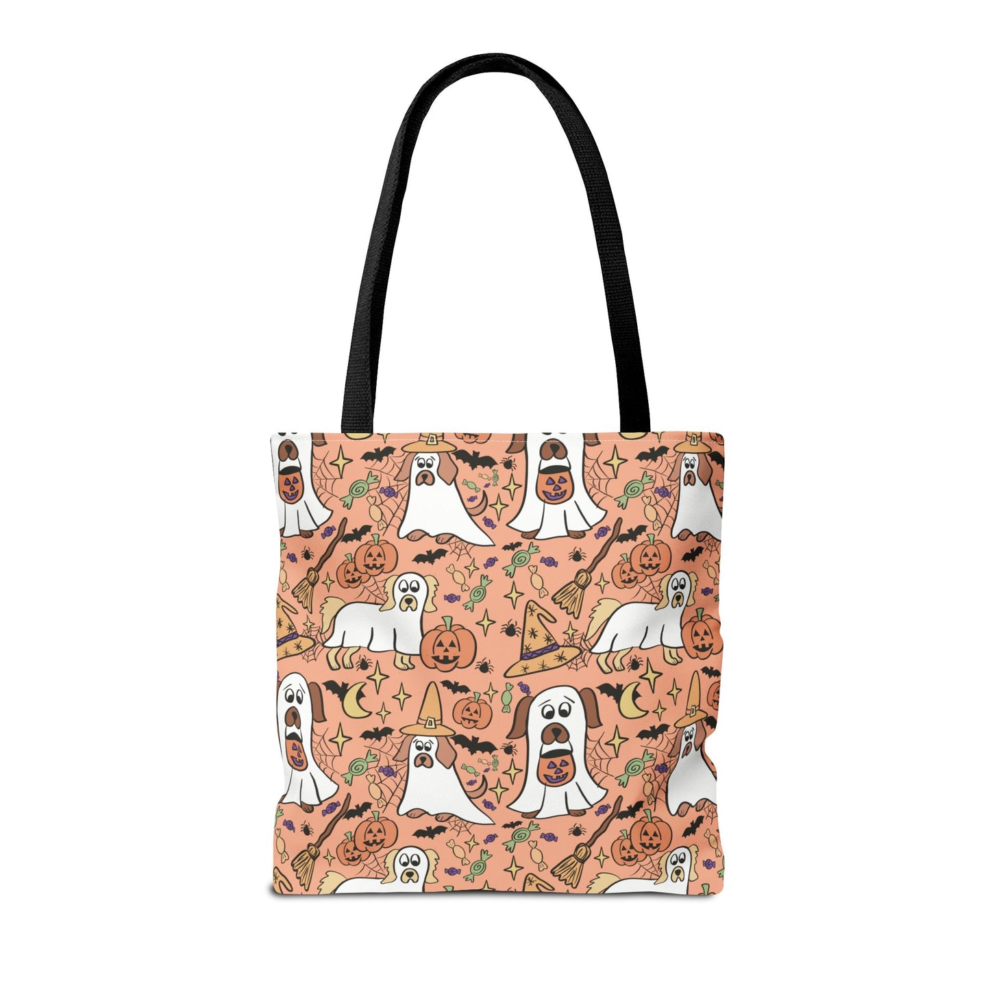 Halloween Dog Lover Tote Bag, Spooky Season Bag, Cute Canine Tote, Gifts for Dog Owners, Halloween Theme Bag