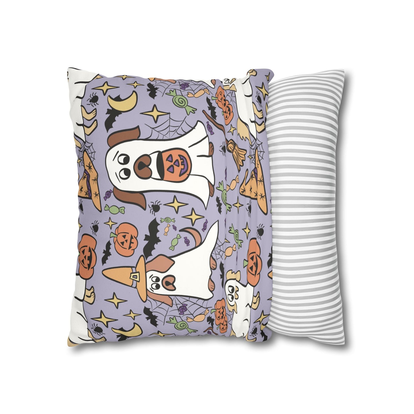 Halloween Dog-Themed Pillowcase: Cozy Home Decor, Pet Lover Gift, Fall Celebration, Cute Cushion Cover, Seasonal Accent