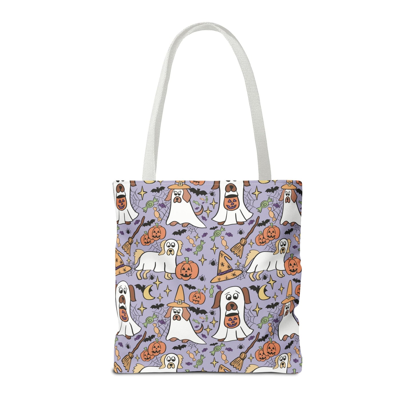 Spooky Ghosts Tote Bag - Halloween Decor, Trick or Treat, Eco-Friendly Shopping, Witchy Vibes, Fun & Festive Gift