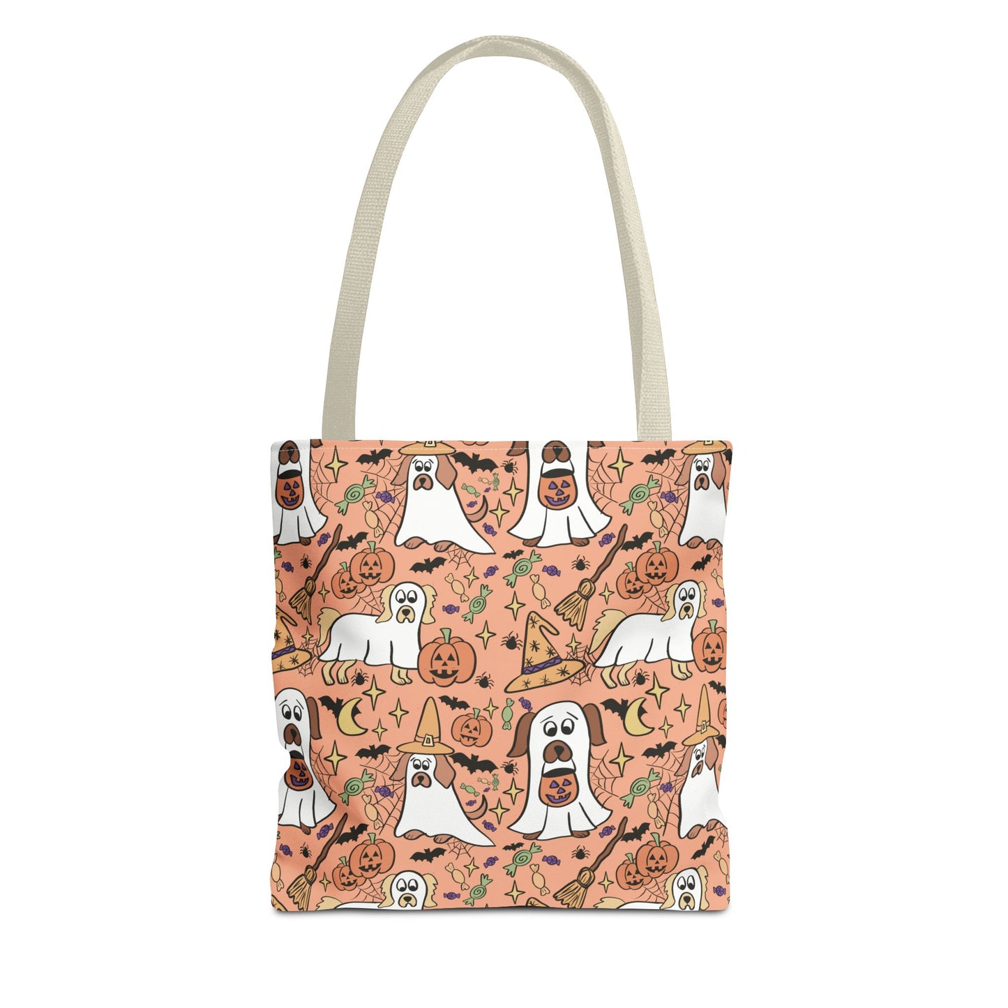 Halloween Dog Lover Tote Bag, Spooky Season Bag, Cute Canine Tote, Gifts for Dog Owners, Halloween Theme Bag