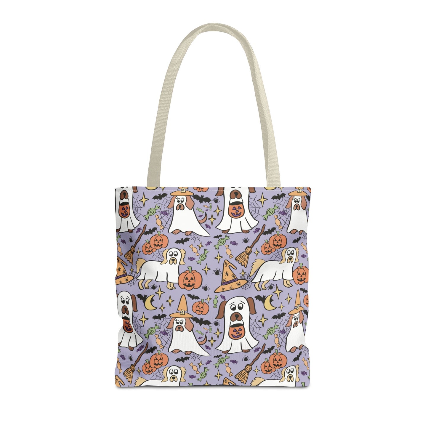 Spooky Ghosts Tote Bag - Halloween Decor, Trick or Treat, Eco-Friendly Shopping, Witchy Vibes, Fun & Festive Gift