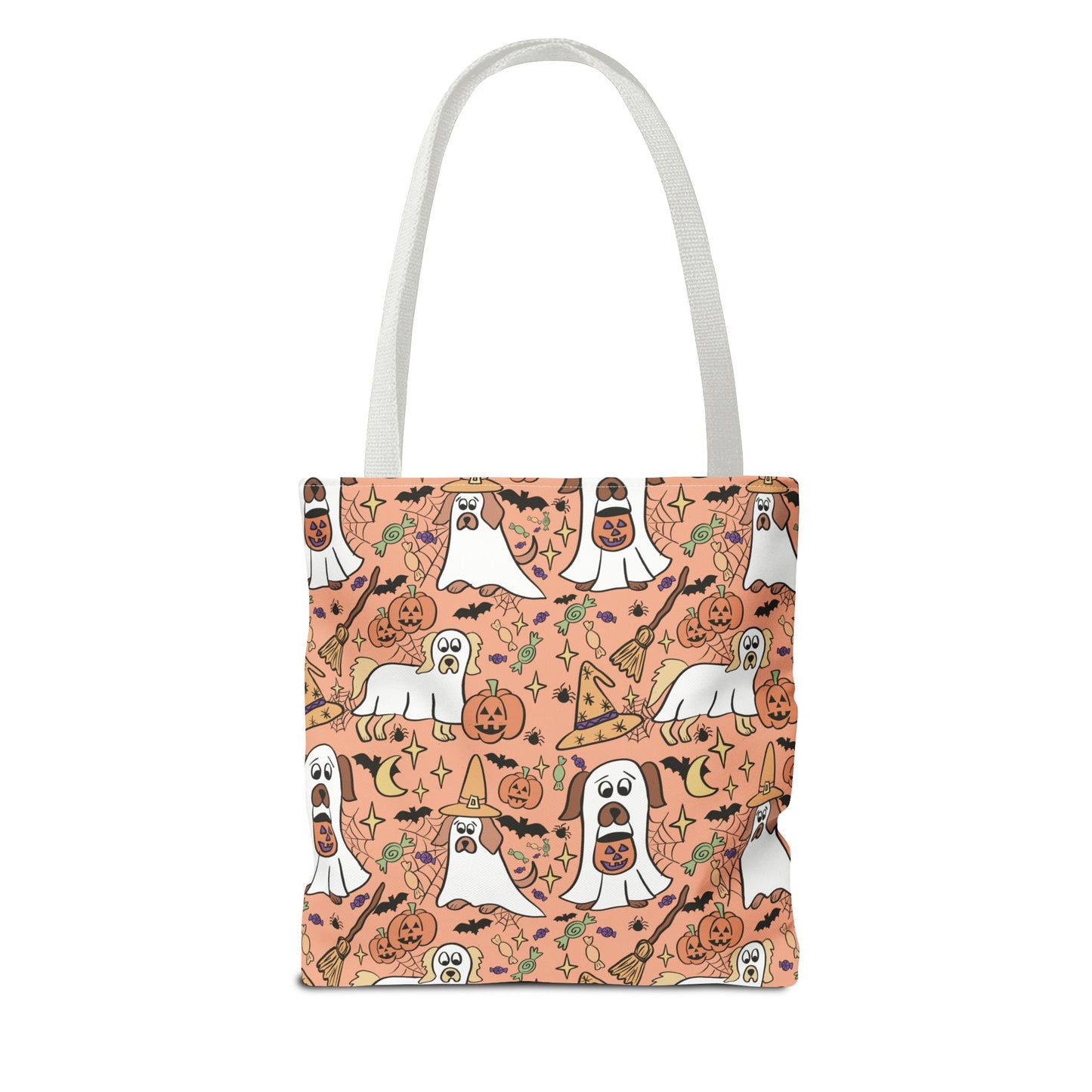 Halloween Dog Lover Tote Bag, Spooky Season Bag, Cute Canine Tote, Gifts for Dog Owners, Halloween Theme Bag