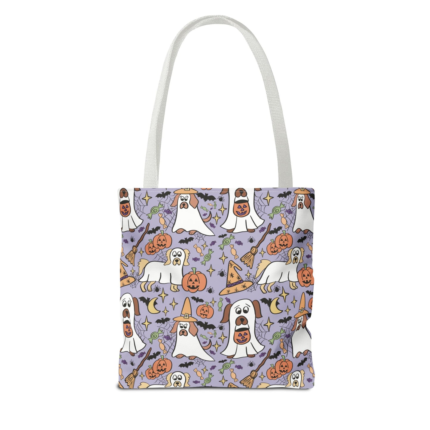 Spooky Ghosts Tote Bag - Halloween Decor, Trick or Treat, Eco-Friendly Shopping, Witchy Vibes, Fun & Festive Gift