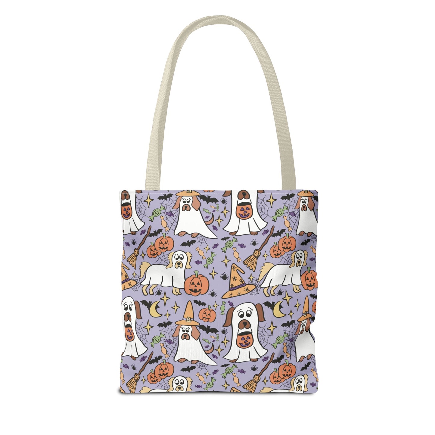 Spooky Ghosts Tote Bag - Halloween Decor, Trick or Treat, Eco-Friendly Shopping, Witchy Vibes, Fun & Festive Gift