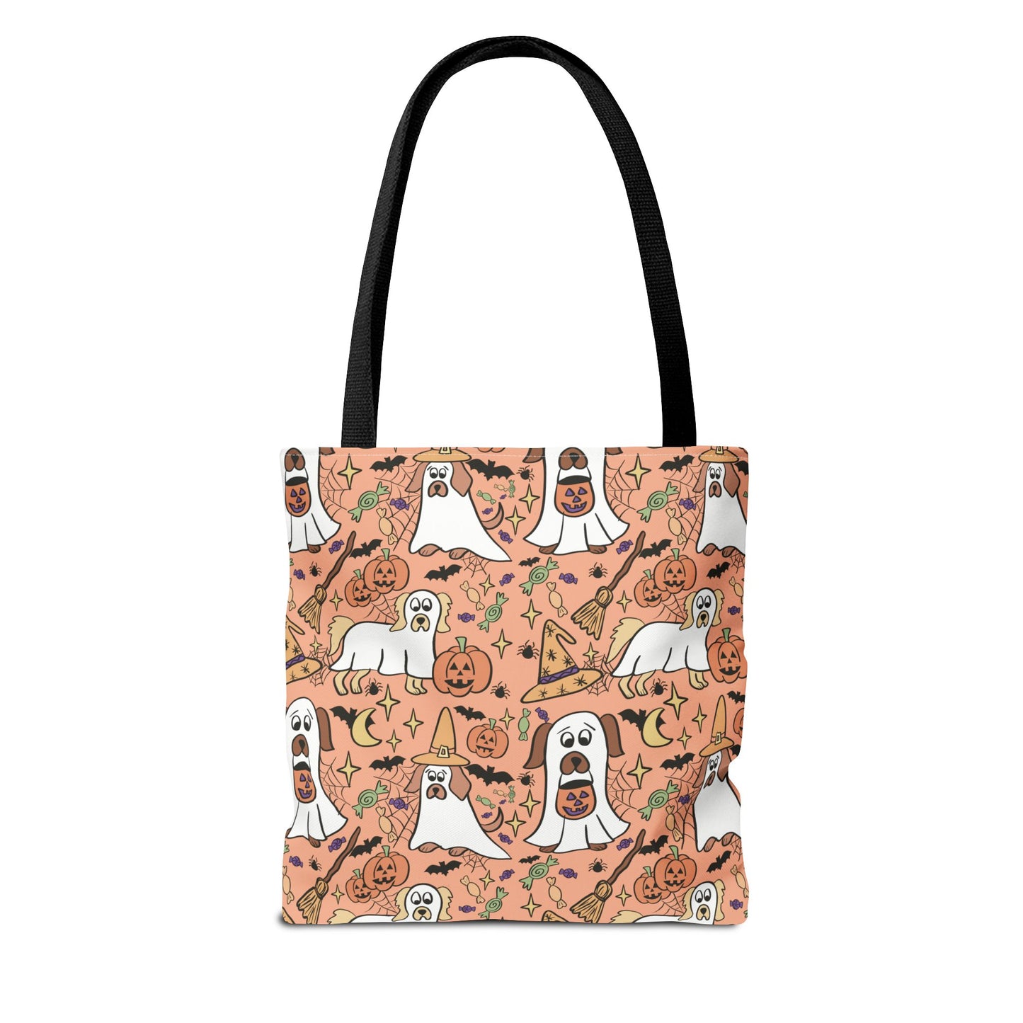 Halloween Dog Lover Tote Bag, Spooky Season Bag, Cute Canine Tote, Gifts for Dog Owners, Halloween Theme Bag