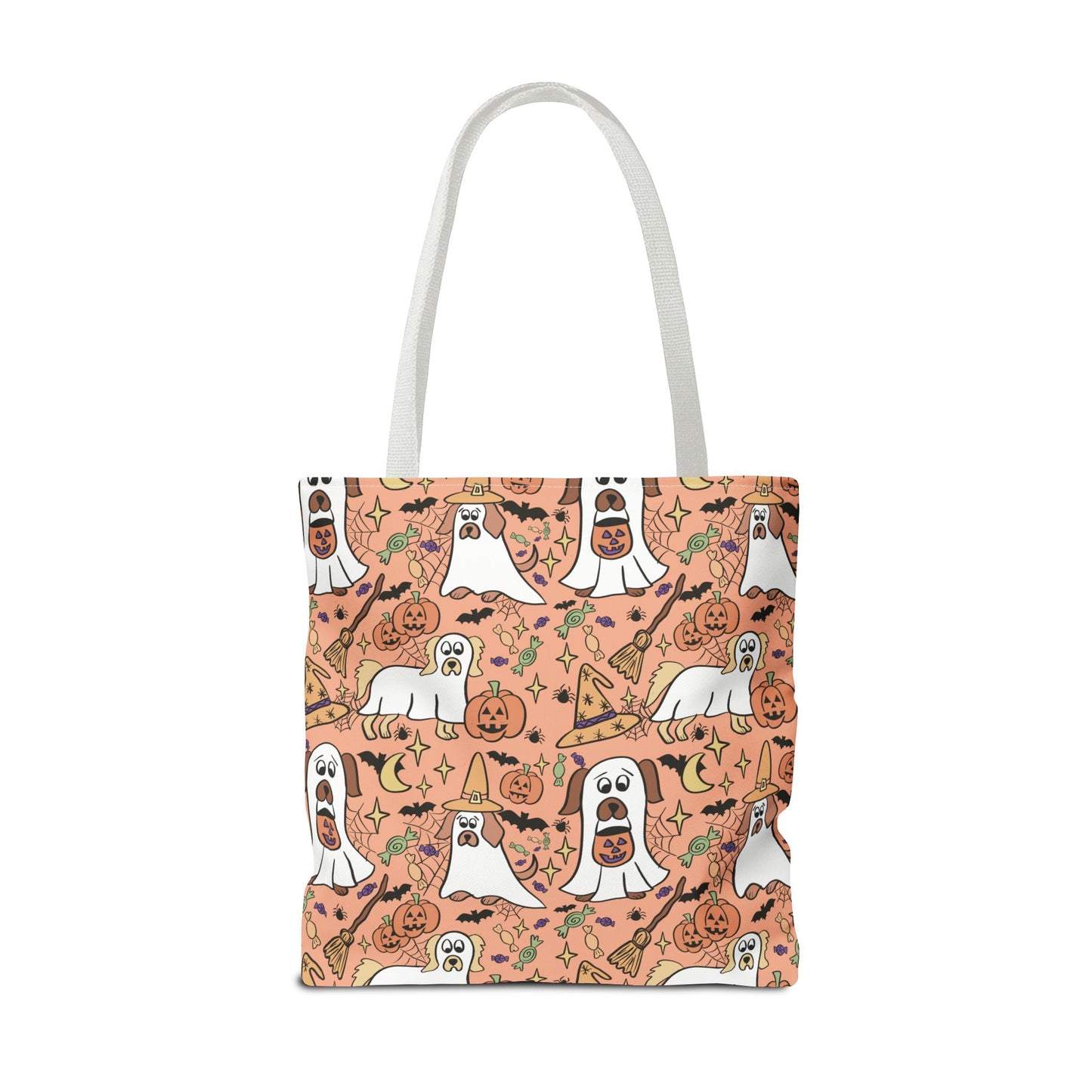 Halloween Dog Lover Tote Bag, Spooky Season Bag, Cute Canine Tote, Gifts for Dog Owners, Halloween Theme Bag