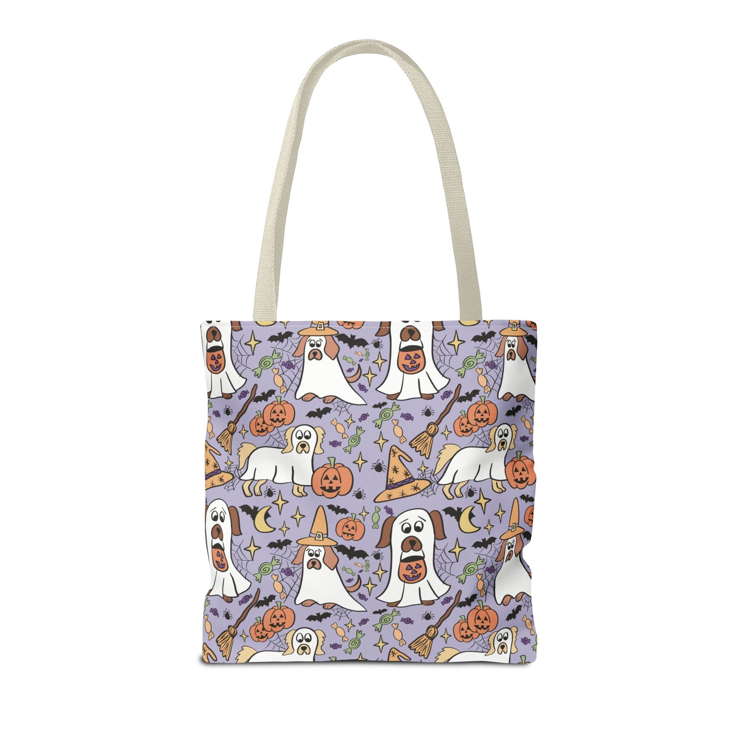 Spooky Ghosts Tote Bag - Halloween Decor, Trick or Treat, Eco-Friendly Shopping, Witchy Vibes, Fun & Festive Gift