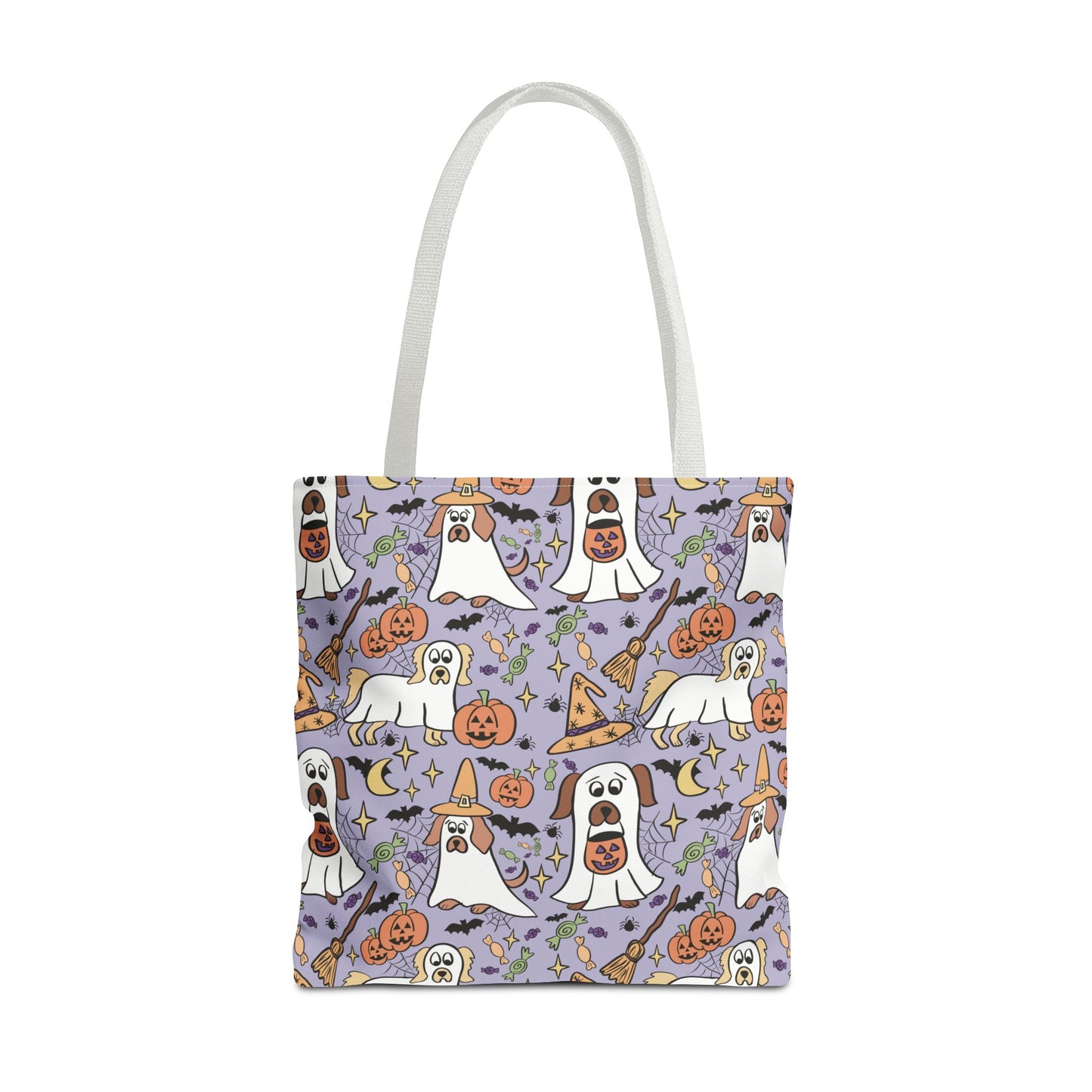 Spooky Ghosts Tote Bag - Halloween Decor, Trick or Treat, Eco-Friendly Shopping, Witchy Vibes, Fun & Festive Gift