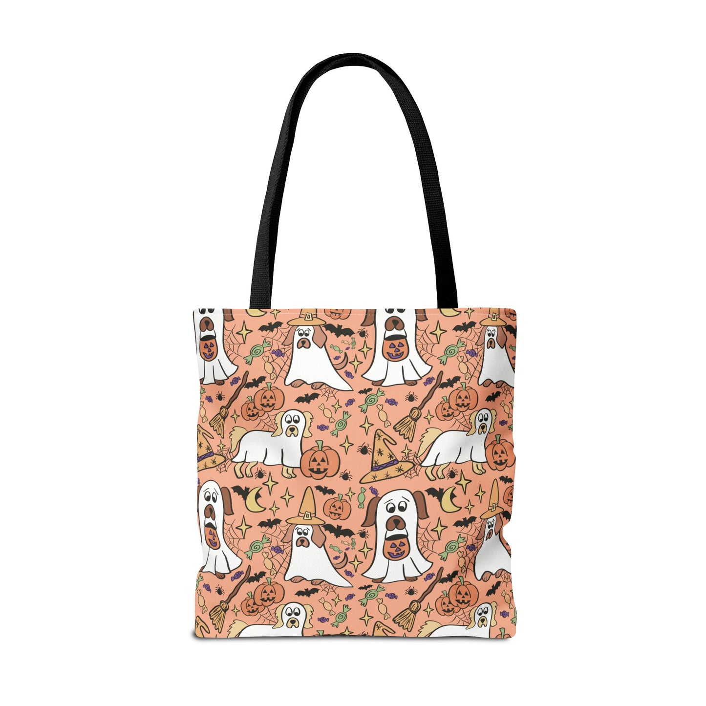 Halloween Dog Lover Tote Bag, Spooky Season Bag, Cute Canine Tote, Gifts for Dog Owners, Halloween Theme Bag