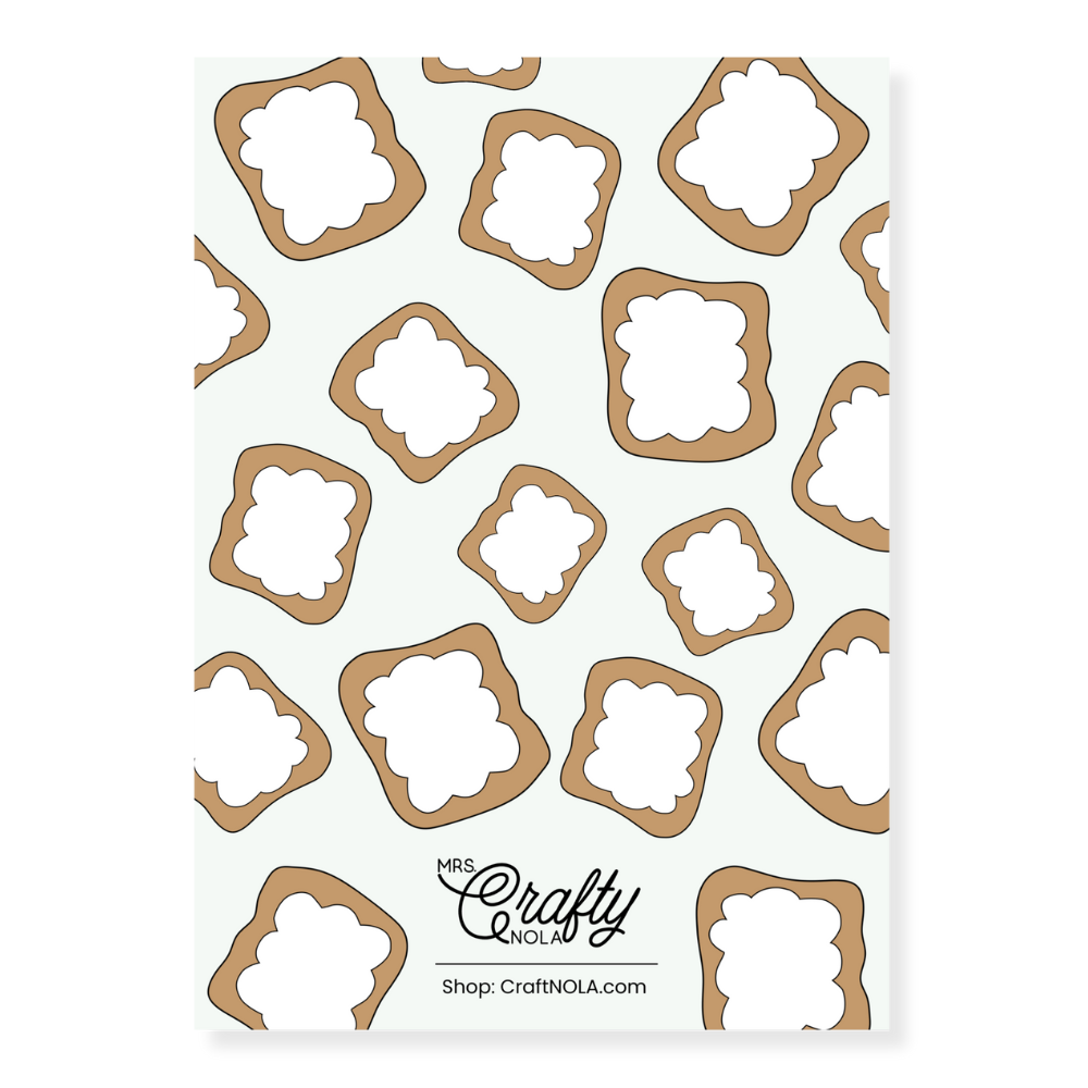 Beignet Baby Shower Invitation - Canva Template