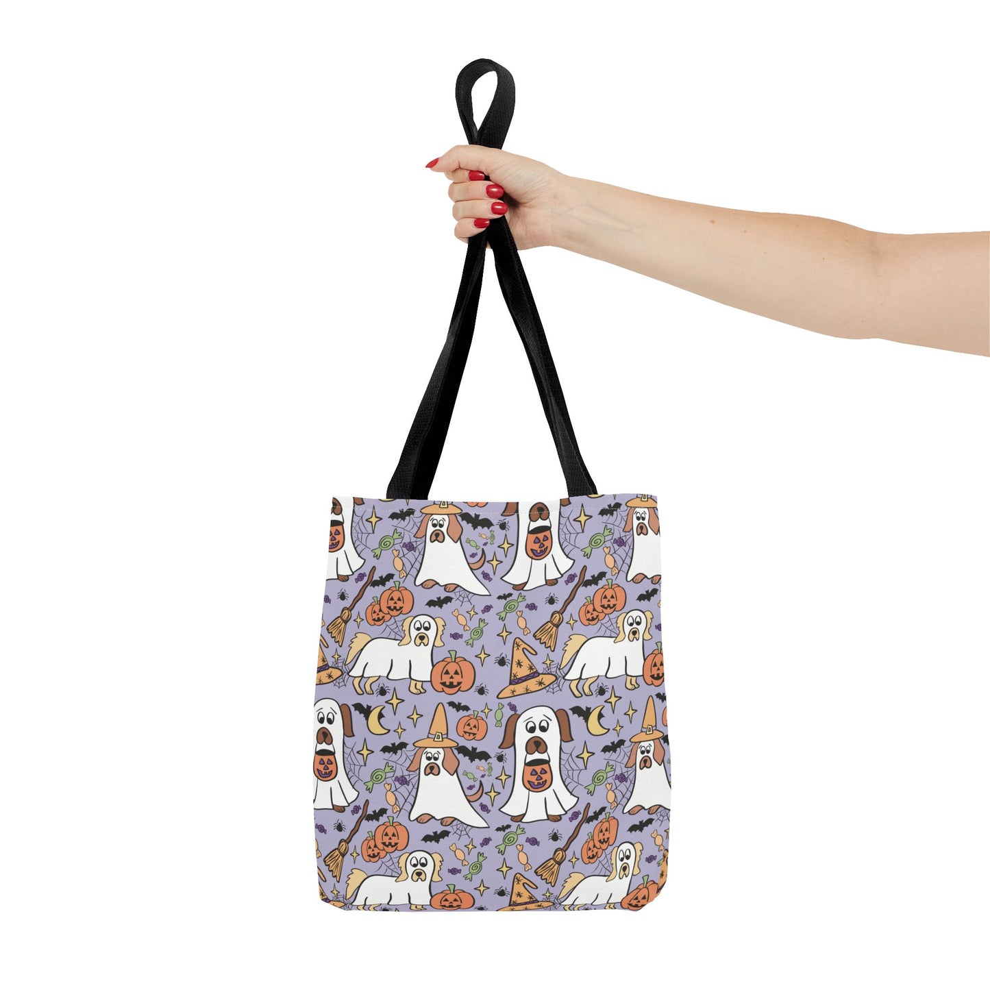 Spooky Ghosts Tote Bag - Halloween Decor, Trick or Treat, Eco-Friendly Shopping, Witchy Vibes, Fun & Festive Gift