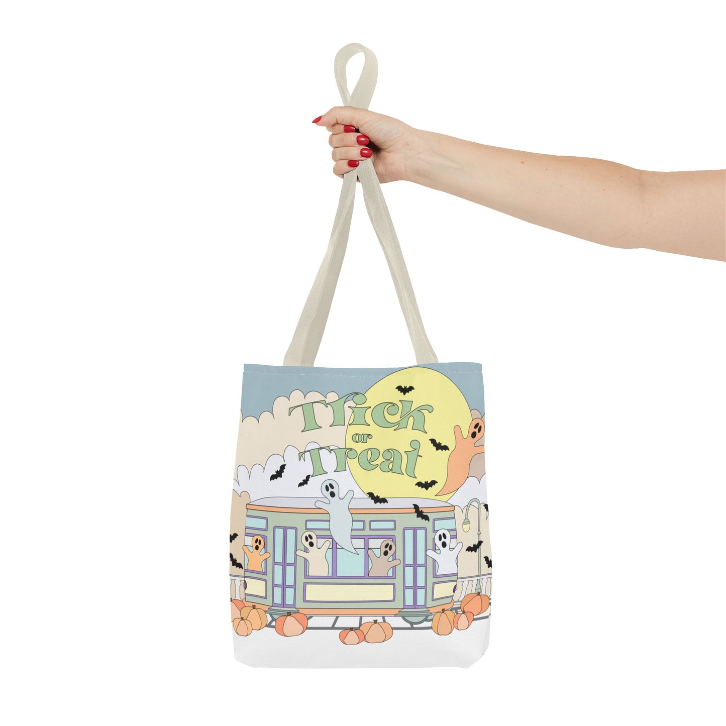 Pastel Blues New Orleans Trick-or-treat Halloween Tote Bag NOLA Kid
