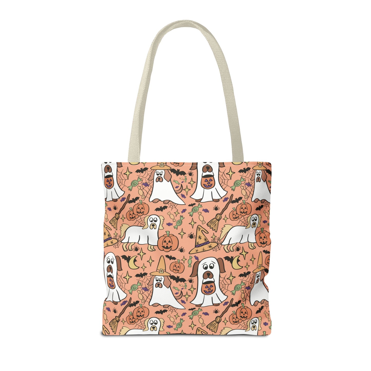 Halloween Dog Lover Tote Bag, Spooky Season Bag, Cute Canine Tote, Gifts for Dog Owners, Halloween Theme Bag