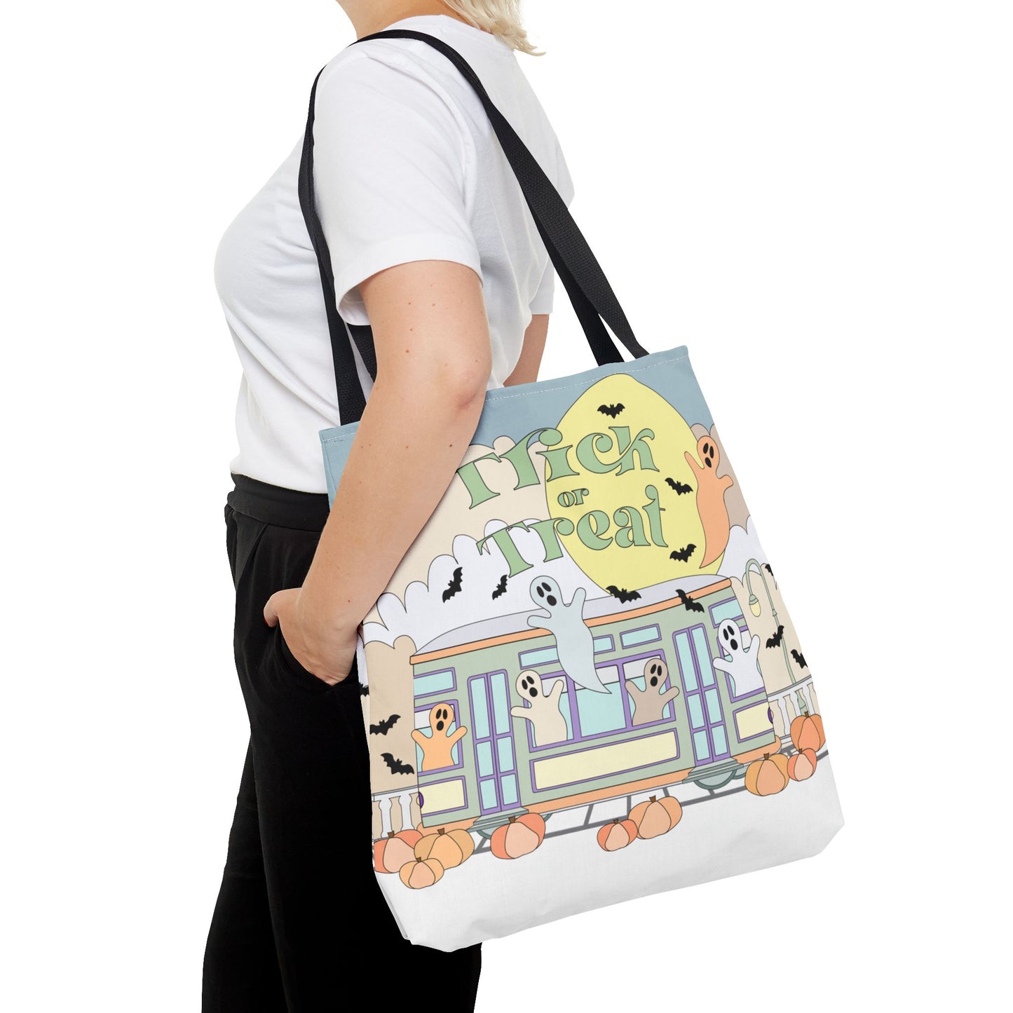 Pastel Blues New Orleans Trick-or-treat Halloween Tote Bag NOLA Kid