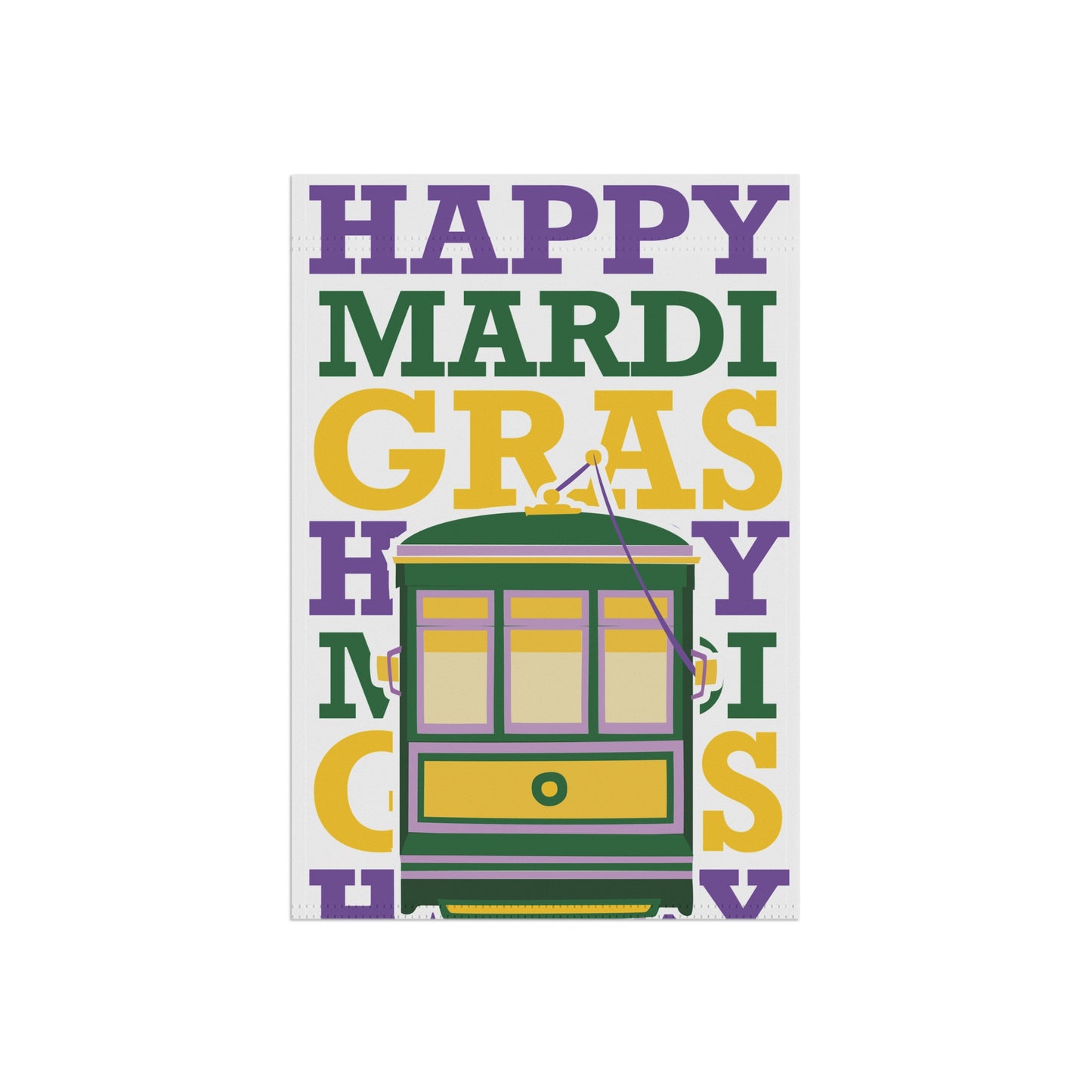 Happy Mardi Gras Garden & House Banner