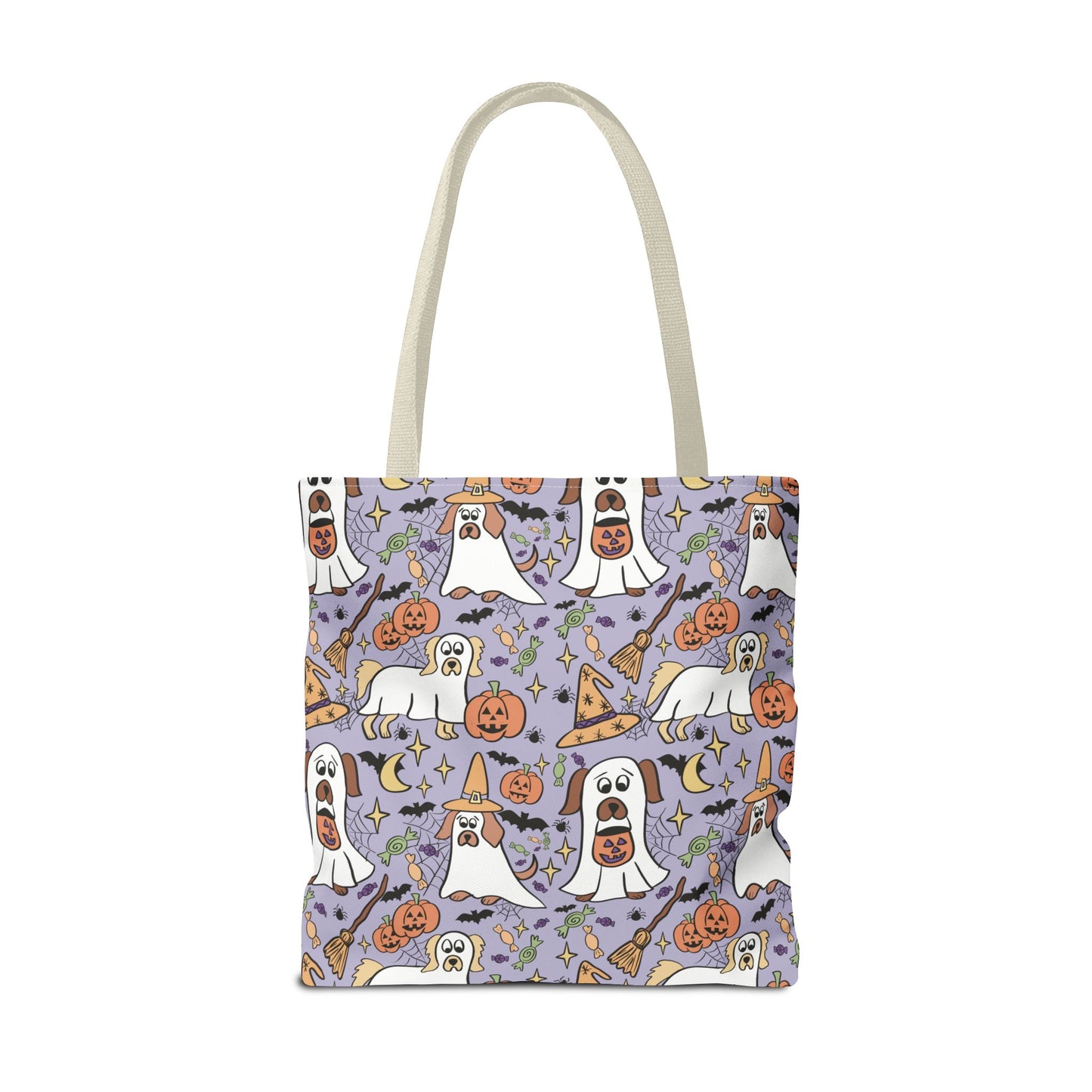 Spooky Ghosts Tote Bag - Halloween Decor, Trick or Treat, Eco-Friendly Shopping, Witchy Vibes, Fun & Festive Gift