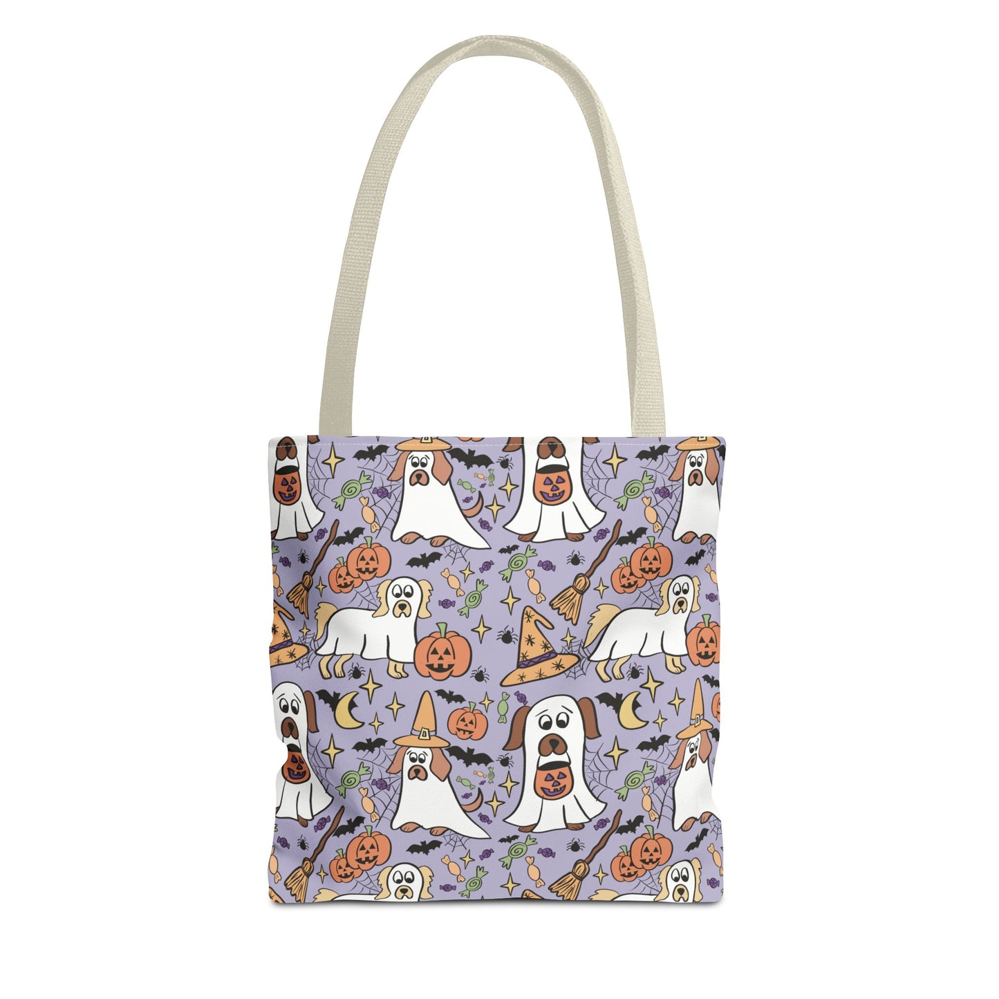 Spooky Ghosts Tote Bag - Halloween Decor, Trick or Treat, Eco-Friendly Shopping, Witchy Vibes, Fun & Festive Gift