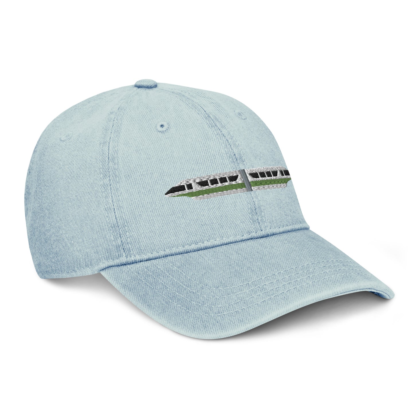 Monorail Lime Denim Hat - CraftNOLA Cap - Light Blue Denim, Blue Denim, Black Denim