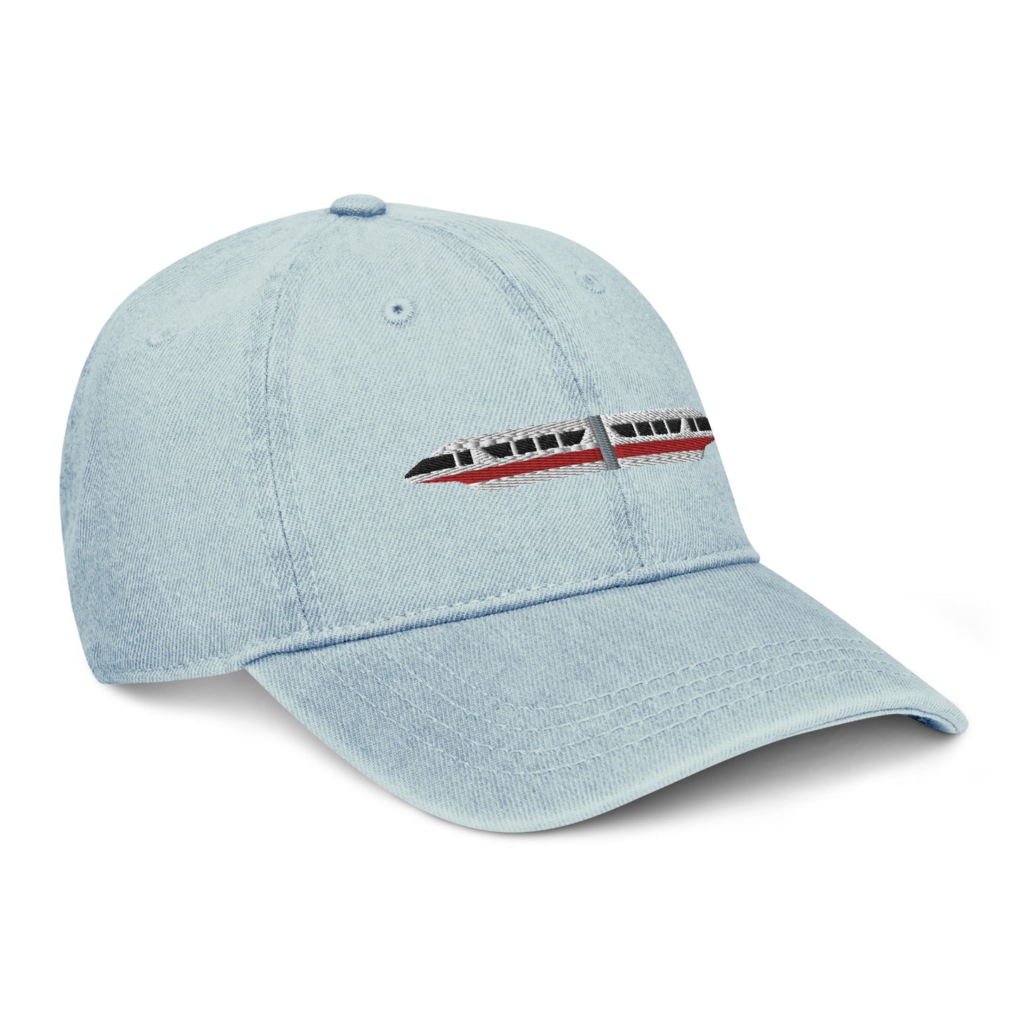 Monorail Red Denim Hat - CraftNOLA Cap - Light Blue Denim, Blue Denim, Black Denim