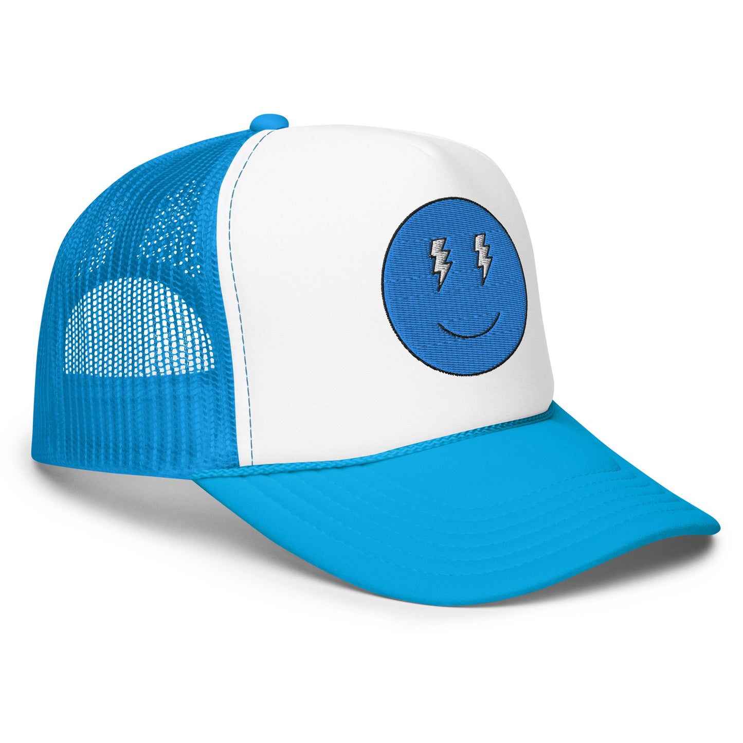 Blue Smiles Foam trucker hat