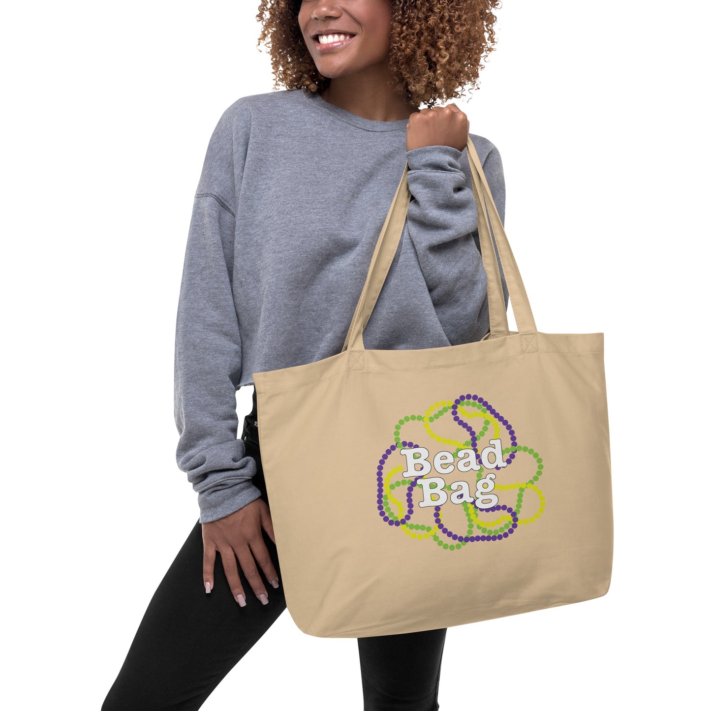 Bead Bag Large organic tote bag
