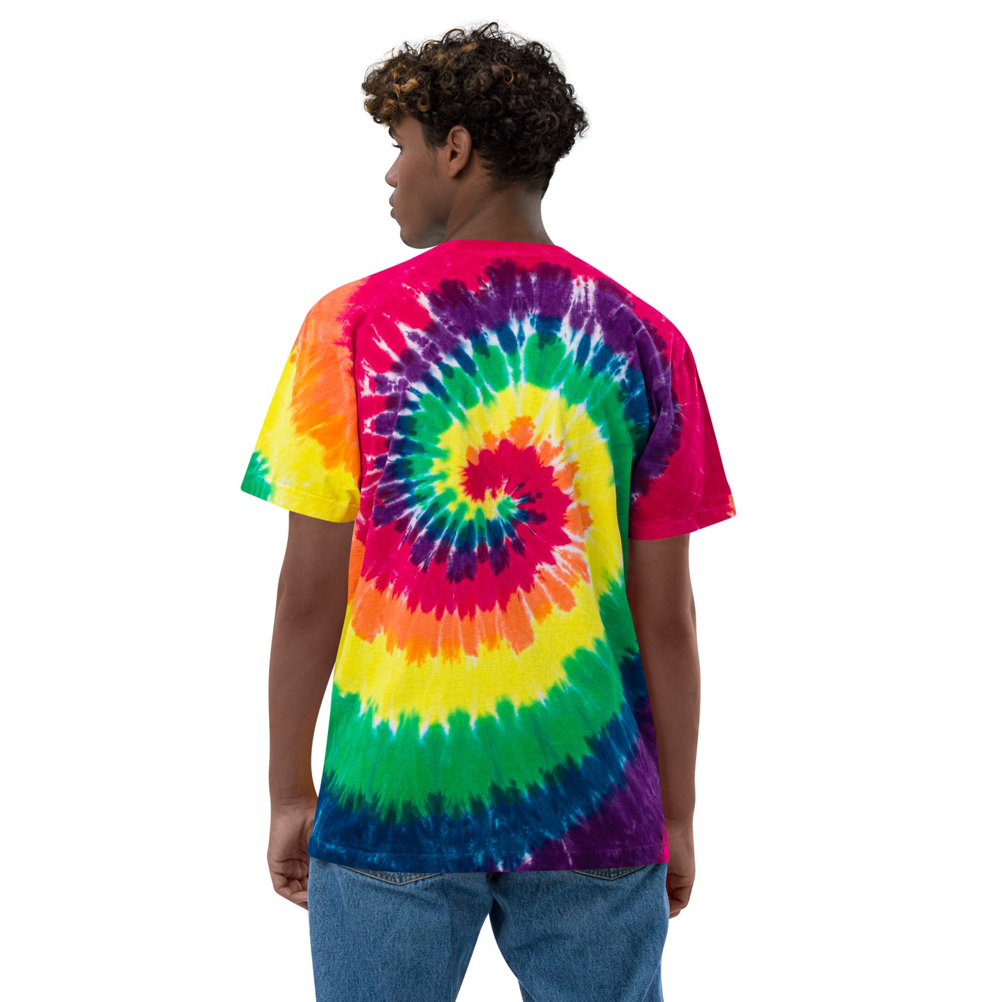 Peace Sign Oversized tie-dye t-shirt