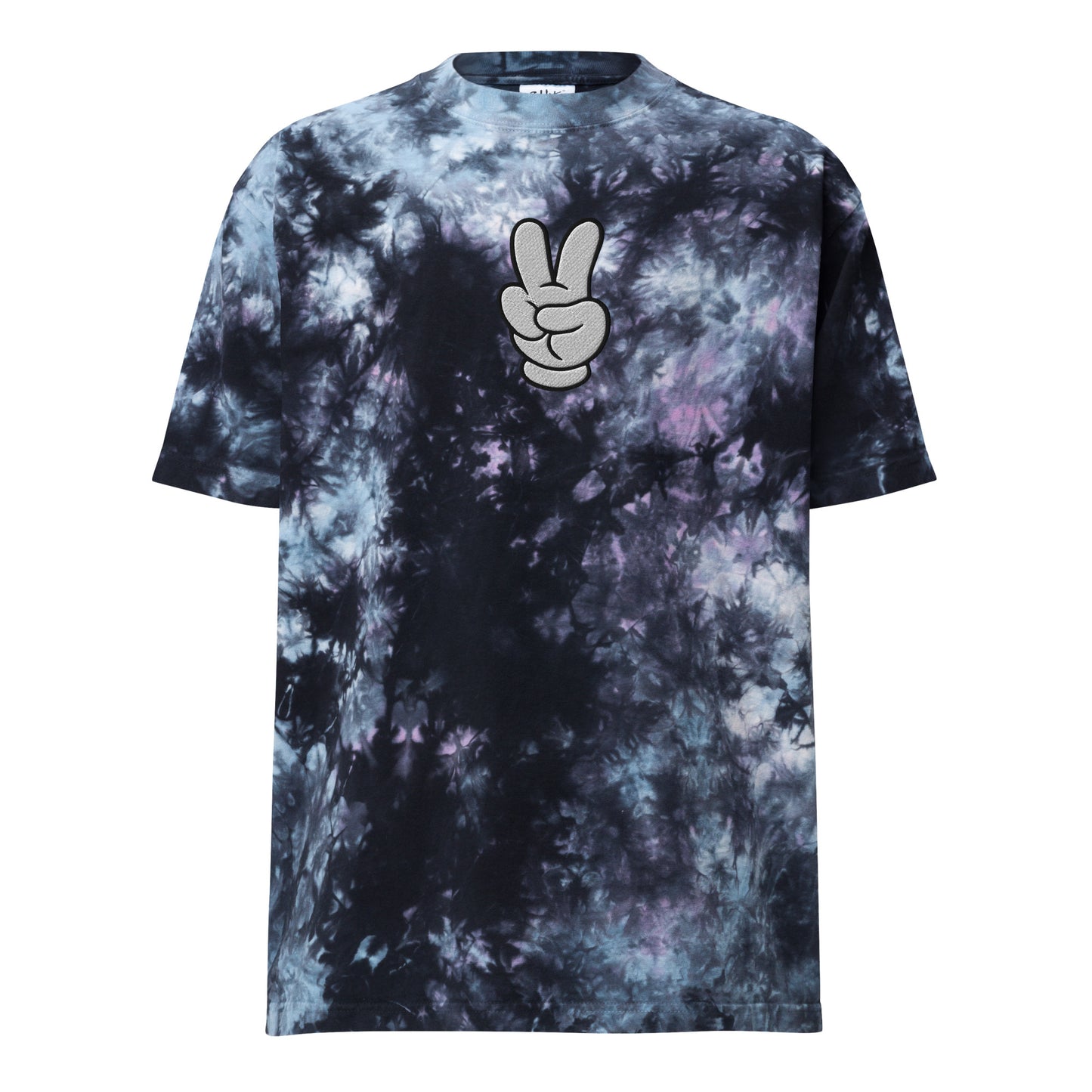 Peace Sign Oversized tie-dye t-shirt