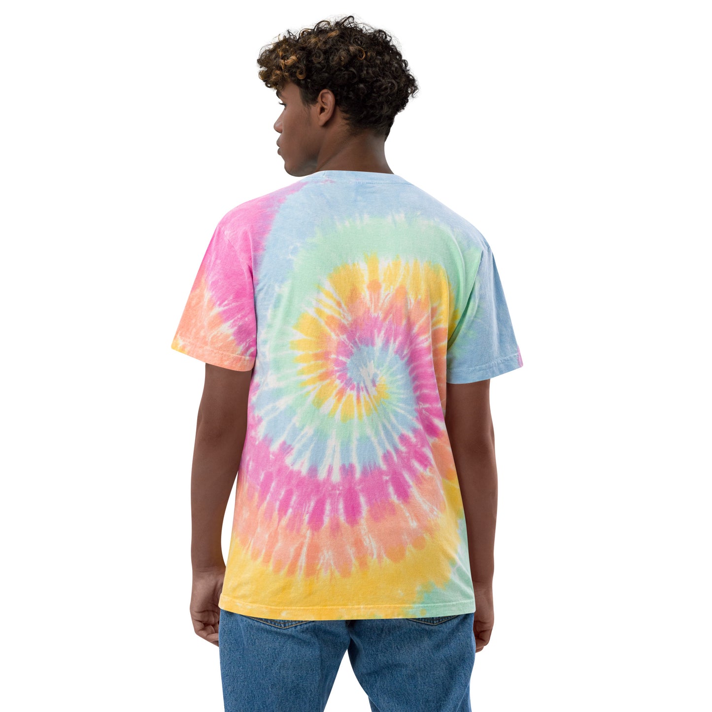 Peace Sign Oversized tie-dye t-shirt