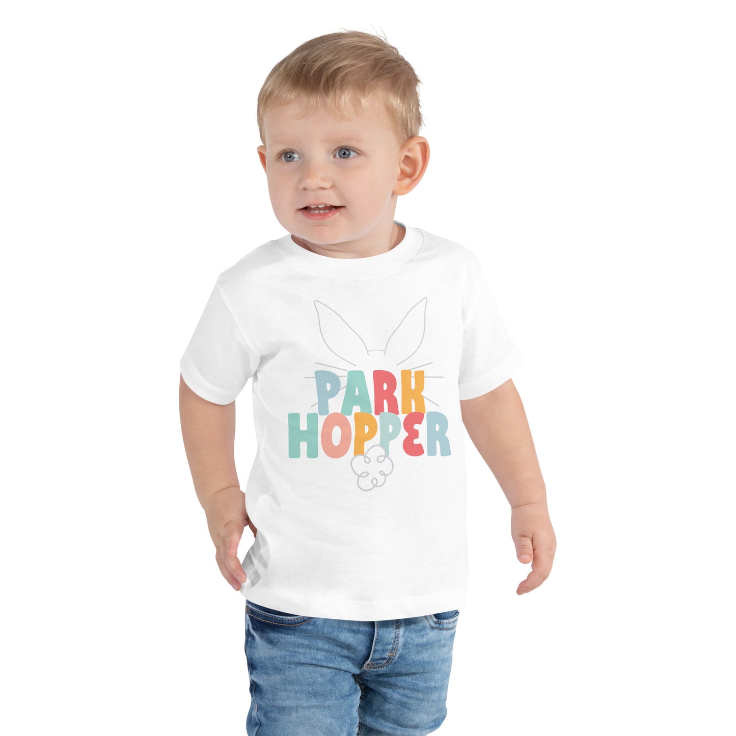 Park Hopper Toddler Tee - CraftNOLA Tee - Blue, Pink, White, black