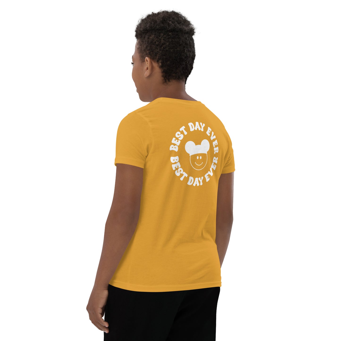 Groovy Smiles Front and Back Youth Short Sleeve T-Shirt