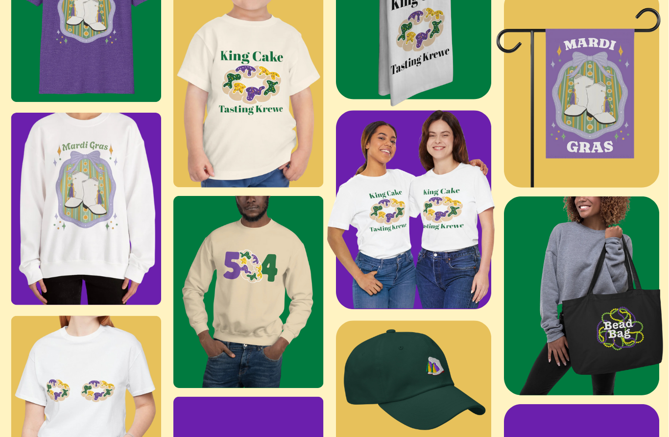 Mardi Gras Styled the NOLA Way I Apparel, Art & Decor I CraftNOLA