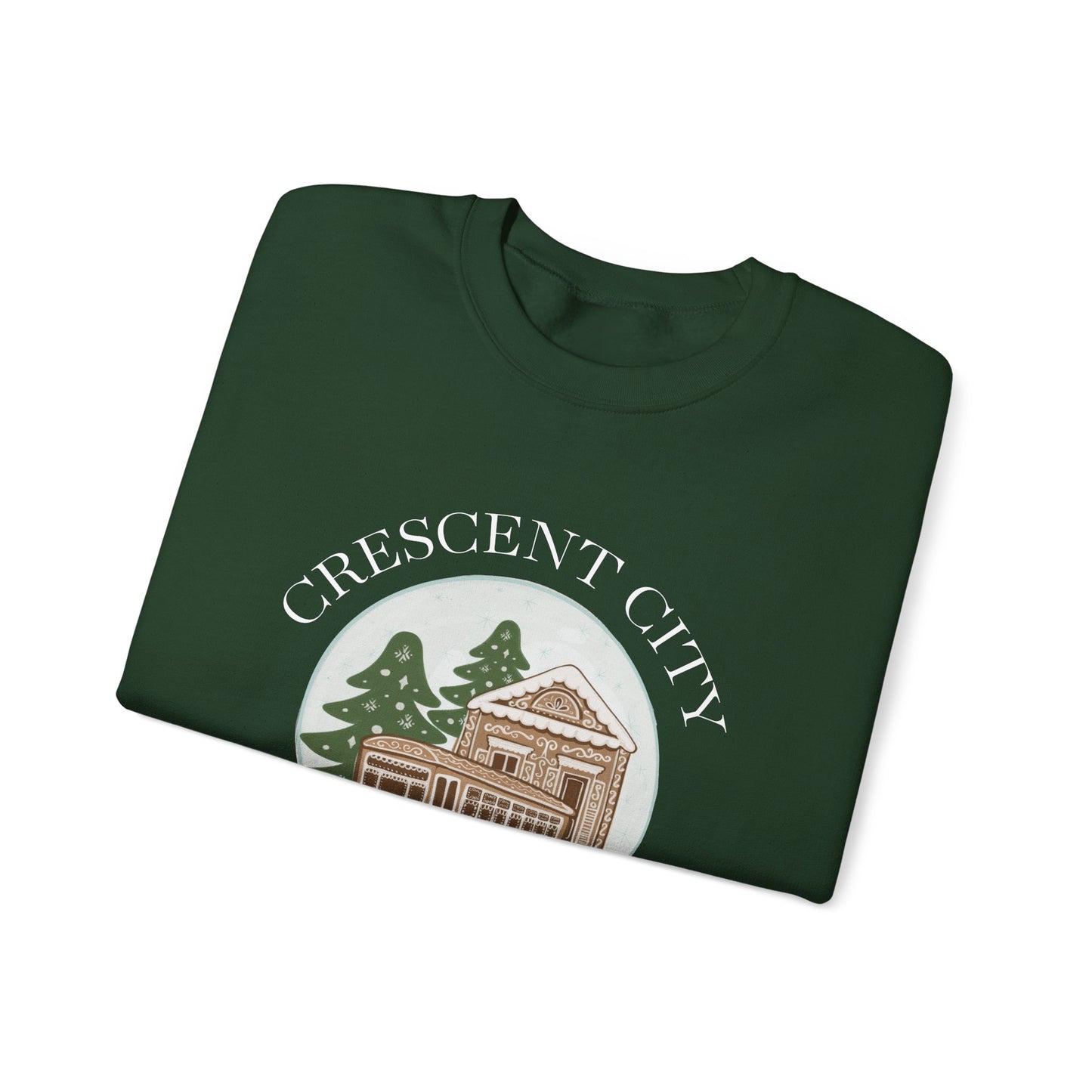Snow Globe Street Car Crescent City Sweatshirt | Cozy Winter Lodge Crewneck