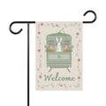 Spring Bunny Garden Banner - Welcome Flag for Garden