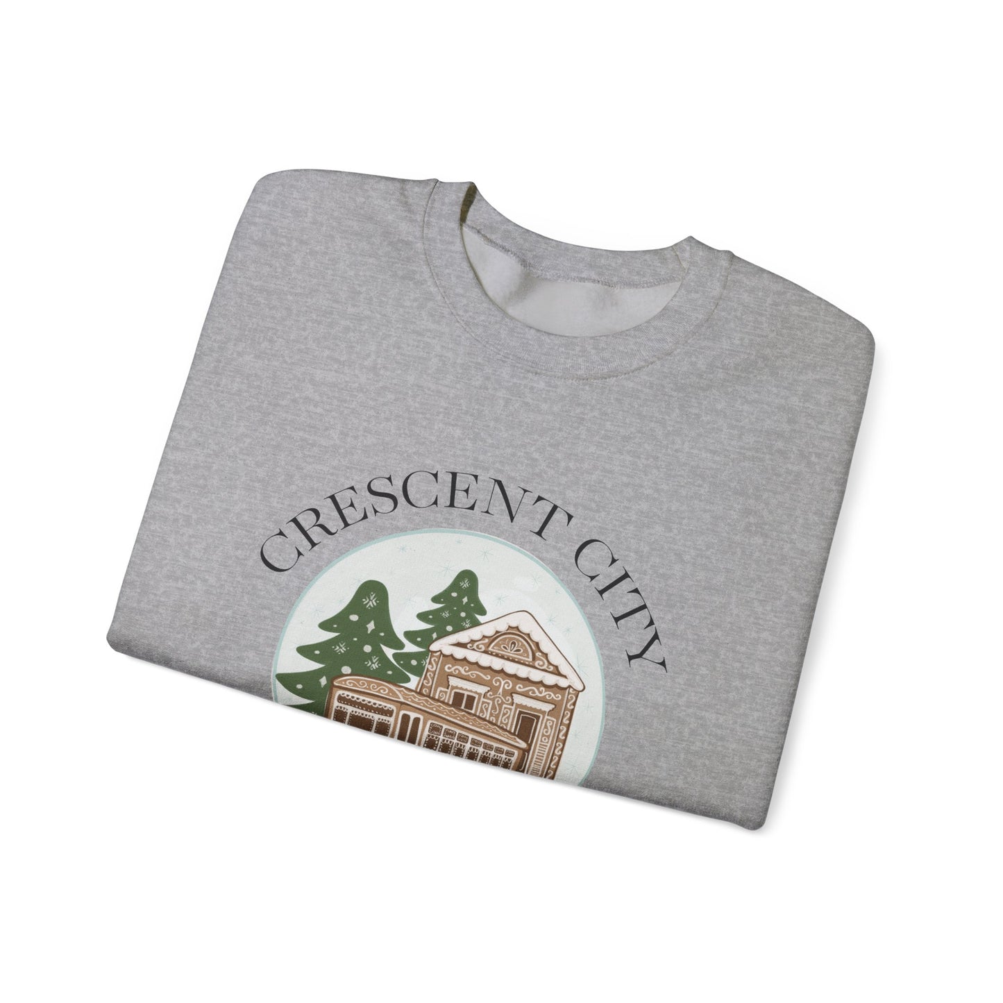 Snow Globe Street Car Crescent City Sweatshirt | Cozy Winter Lodge Crewneck
