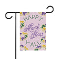 Happy Mardi Gras Garden Flag - Purple