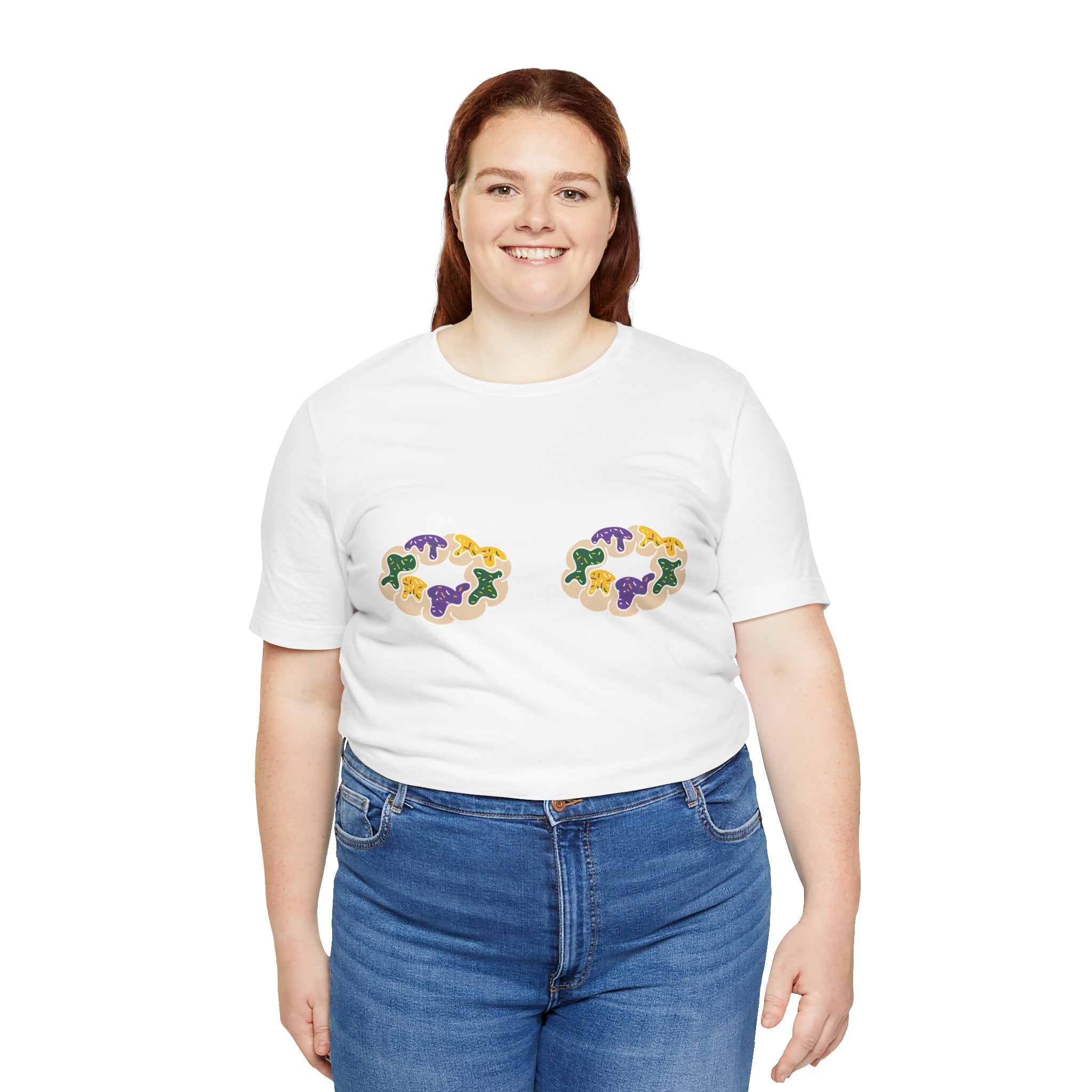 King Cake Tatas Tee - Unisex Jersey Shirt - Express Delivery Available