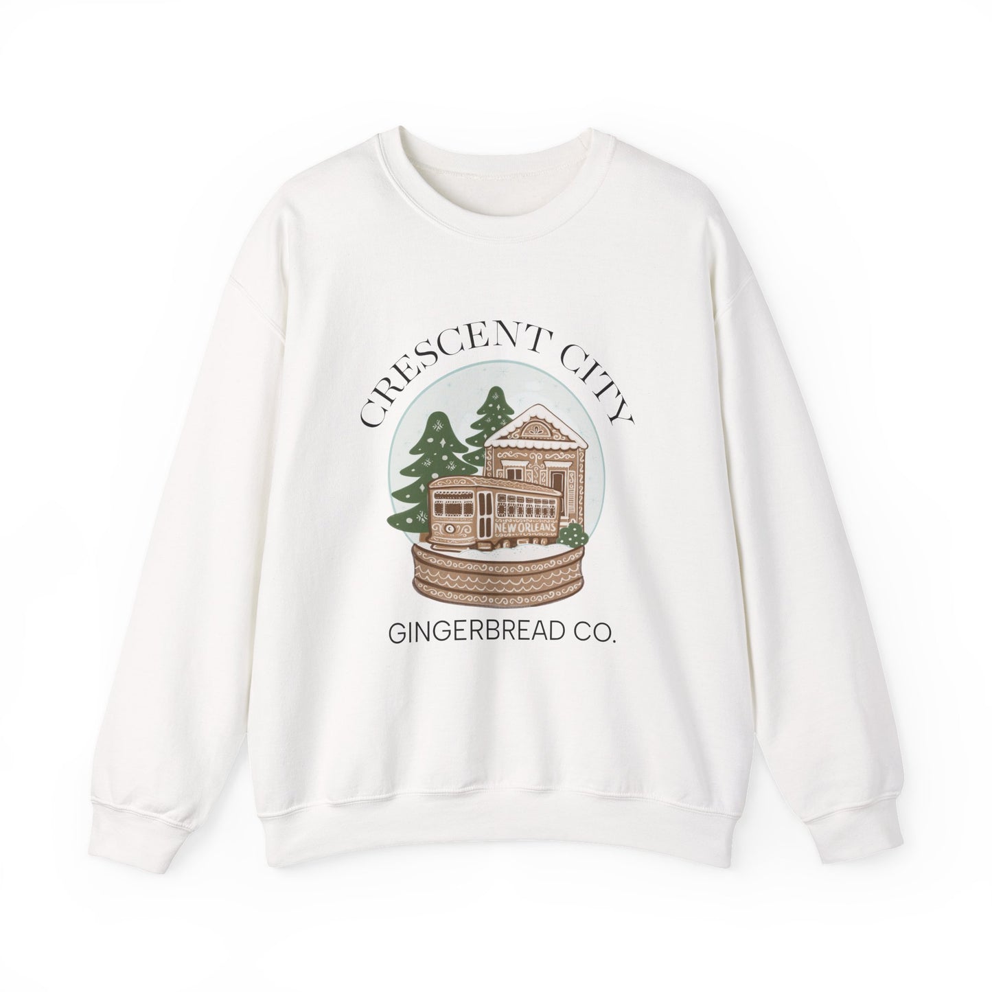 Snow Globe Street Car Crescent City Sweatshirt | Cozy Winter Lodge Crewneck
