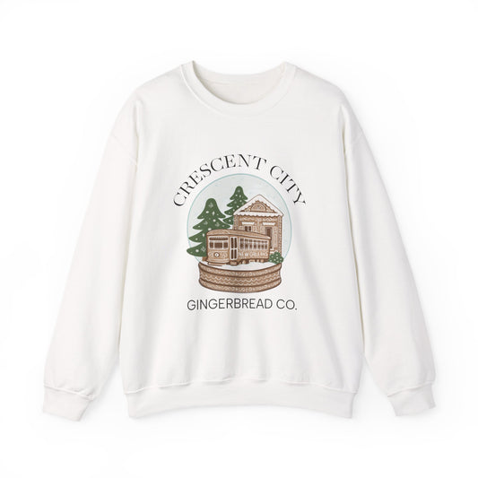 Snow Globe Street Car Crescent City Sweatshirt | Cozy Winter Lodge Crewneck