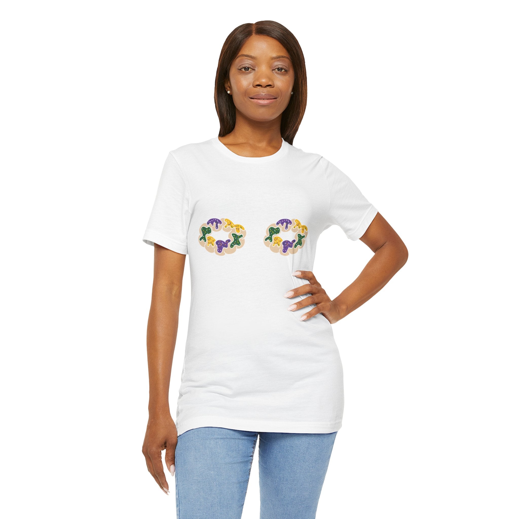 King Cake Tatas Tee - Unisex Jersey Shirt - Express Delivery Available