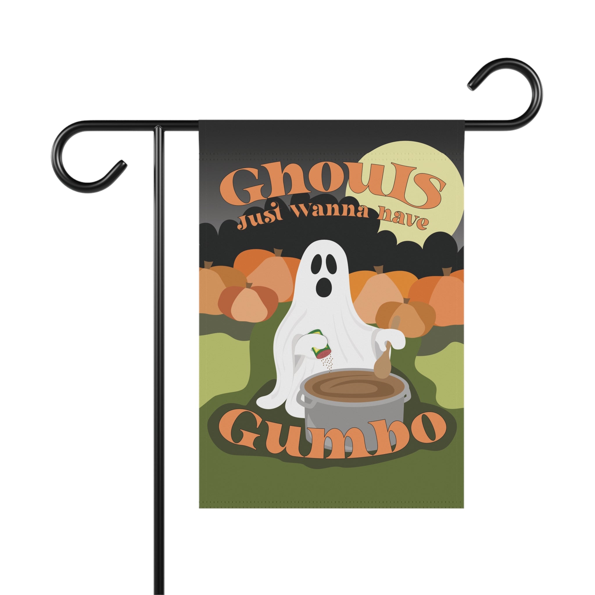 Ghouls Just Wanna Have Gumbo – Garden & House Banner (New Orleans Halloween)