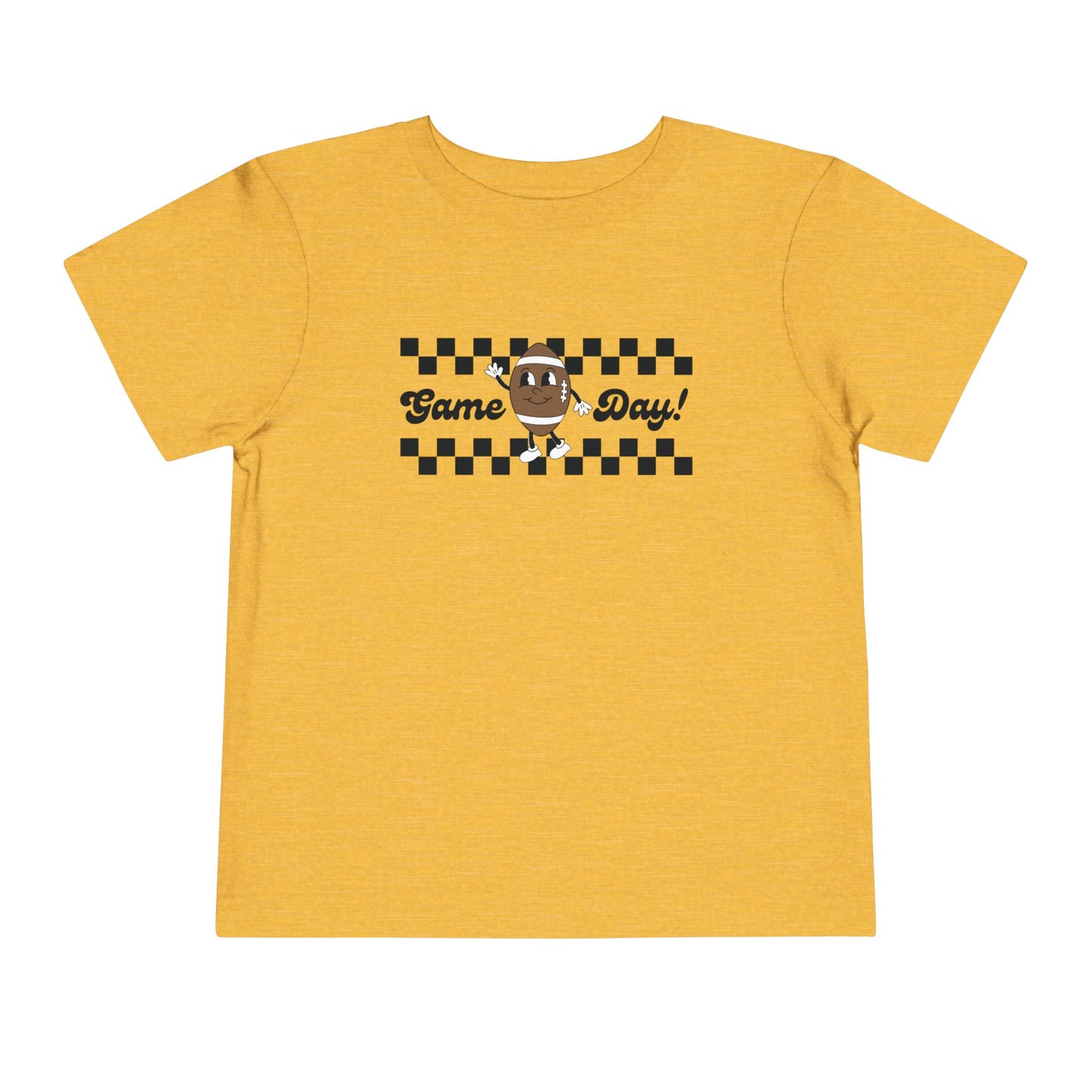 Game Day Retro Inspired Football Toddler Short Sleeve Tee