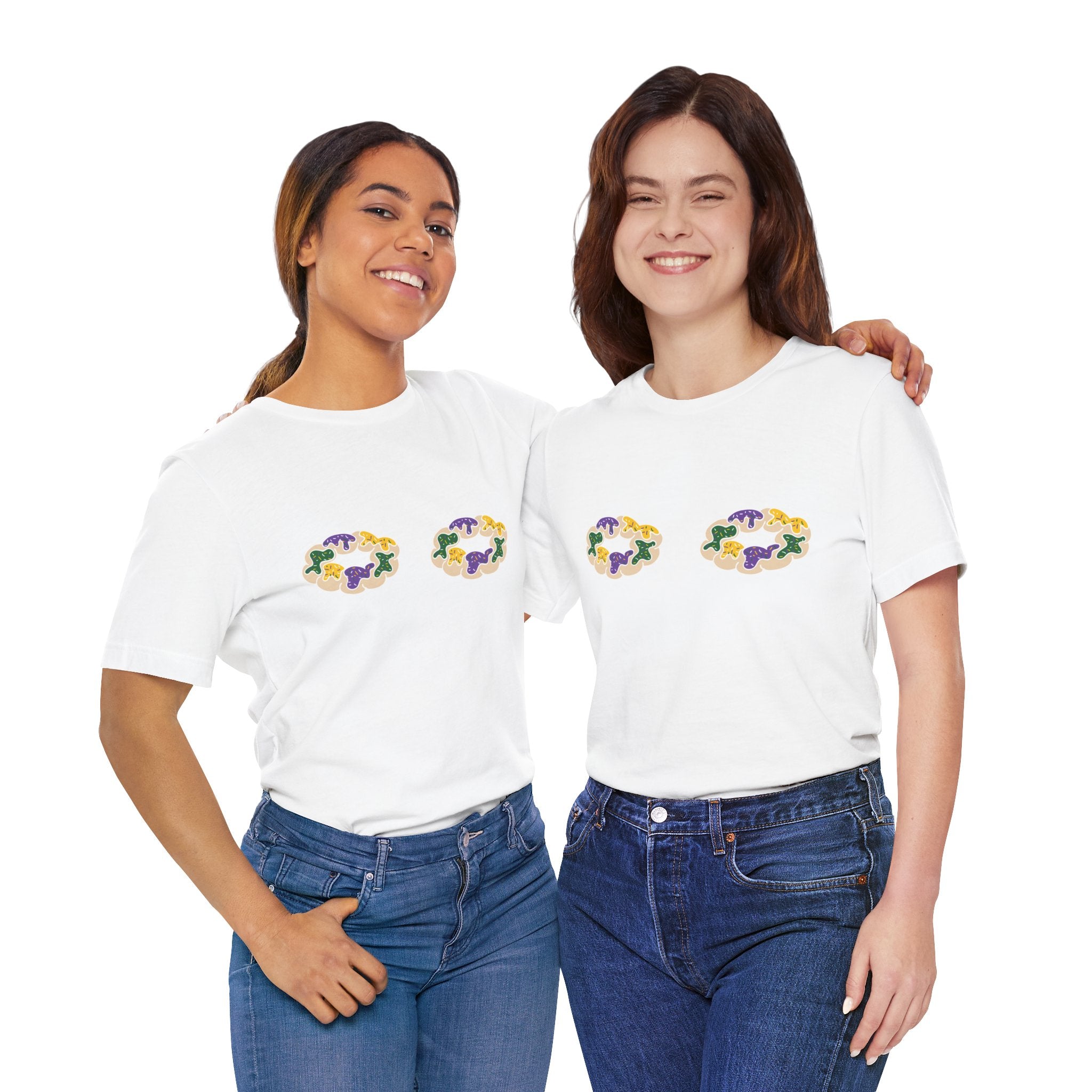 King Cake Tatas Tee - Unisex Jersey Shirt - Express Delivery Available