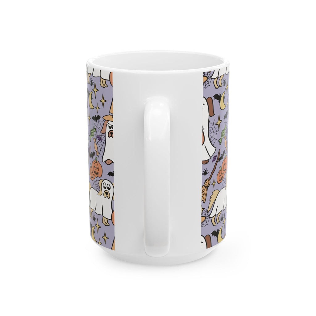 Adorable Halloween Dog Ceramic Mug, Cute Ghostly Dogs on Purple, Halloween Decor, Dog Lover Gift, Spooky Season Mug, Trick or Treat [...]