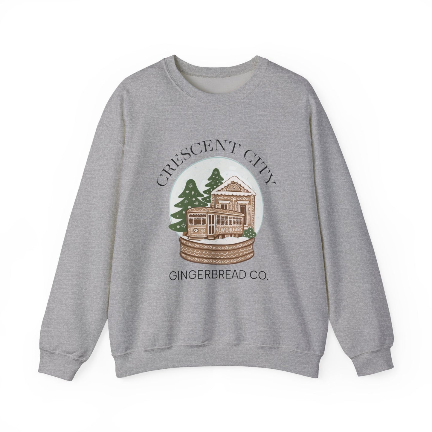 Snow Globe Street Car Crescent City Sweatshirt | Cozy Winter Lodge Crewneck