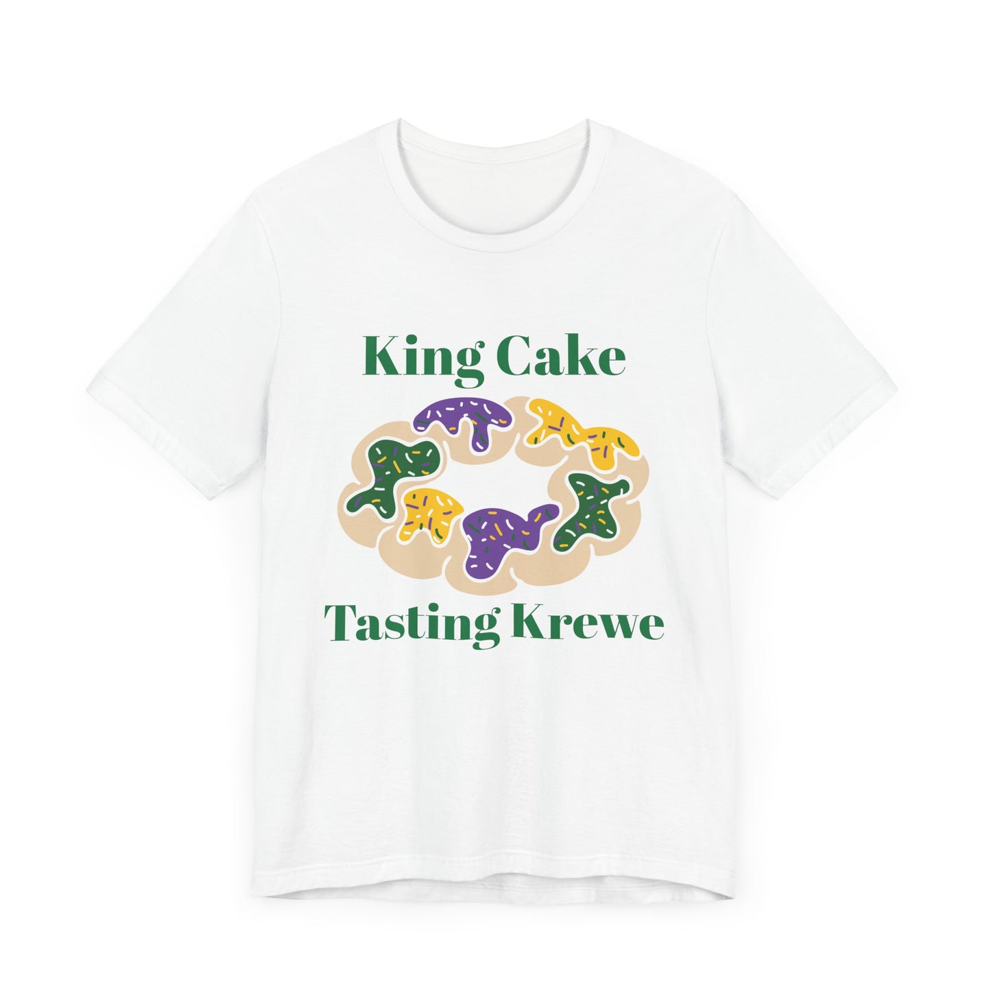 King Cake Tasting Krewe Unisex Jersey Short Sleeve Tee